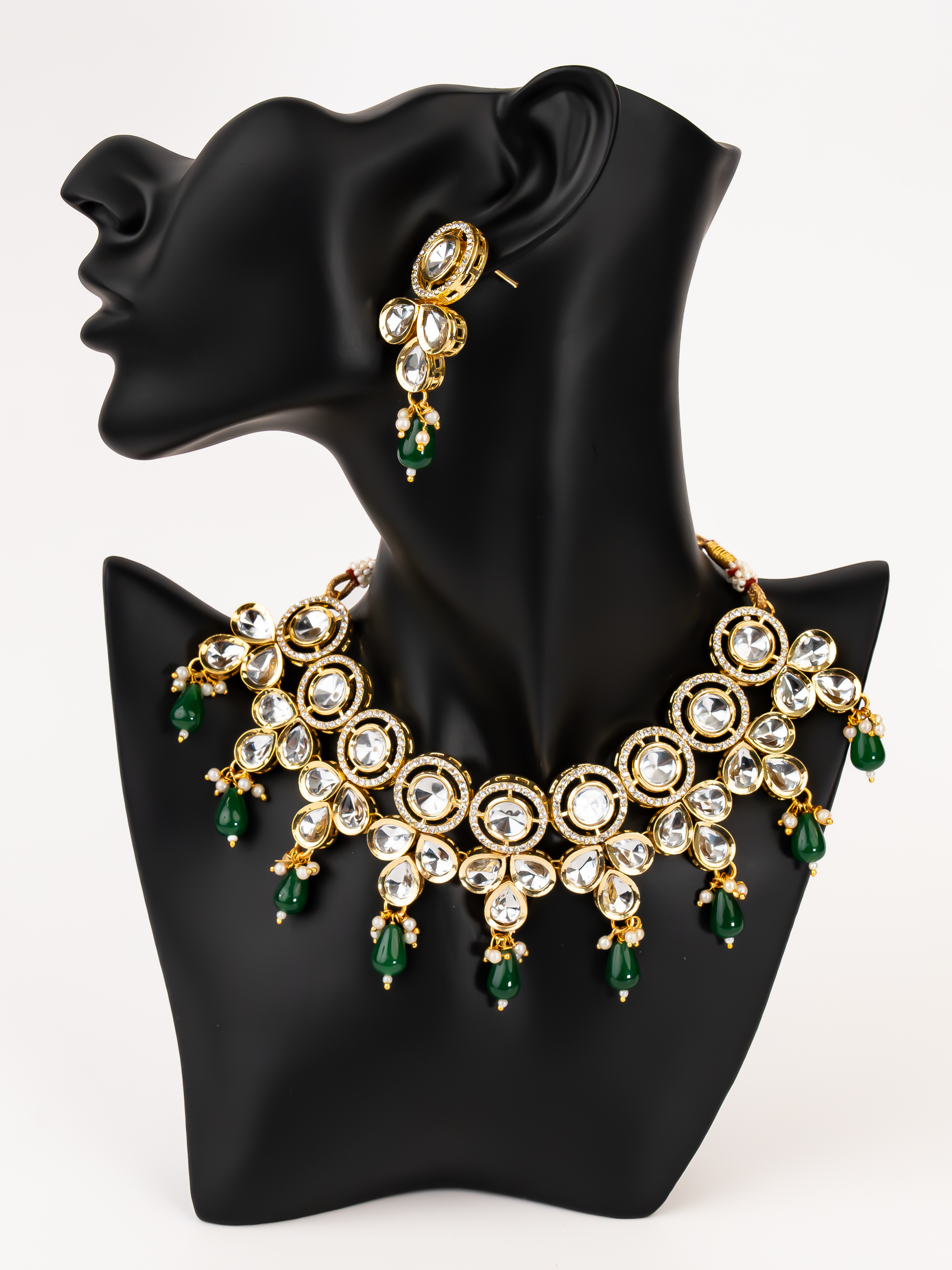 GREEN CORA NECKLACE SET