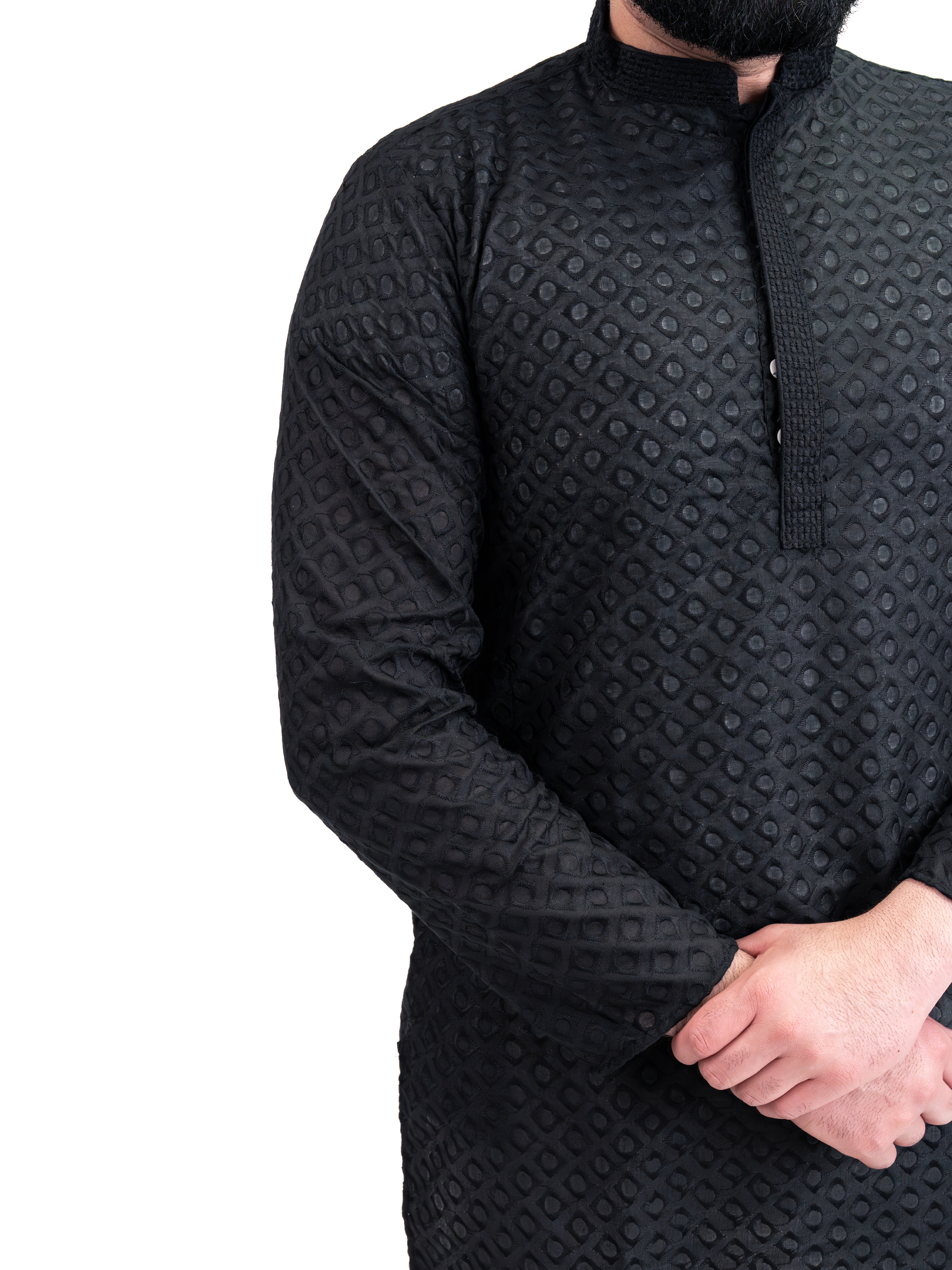 BLACK ANAND KURTA