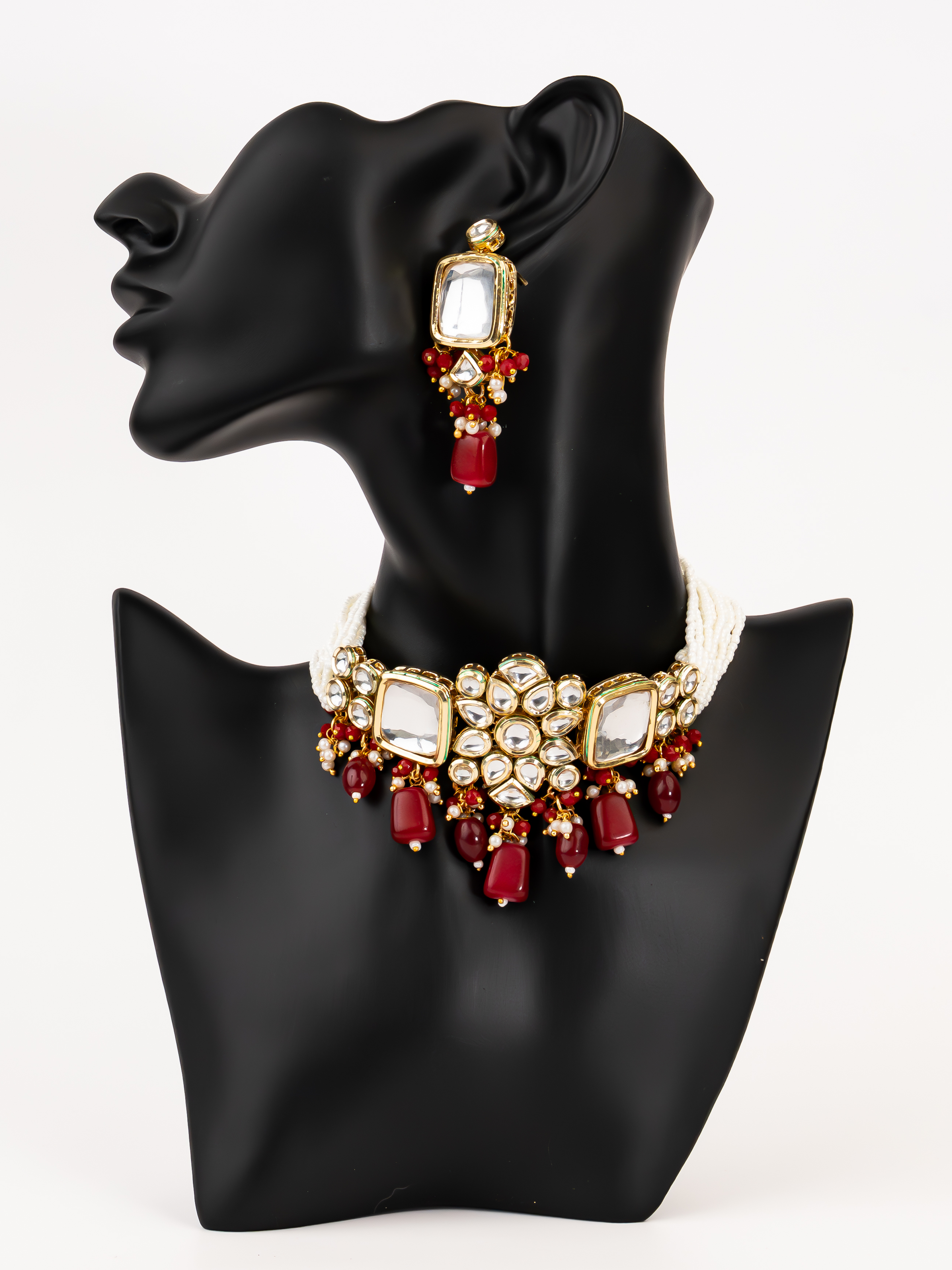 RED LAYLA NECKLACE SET