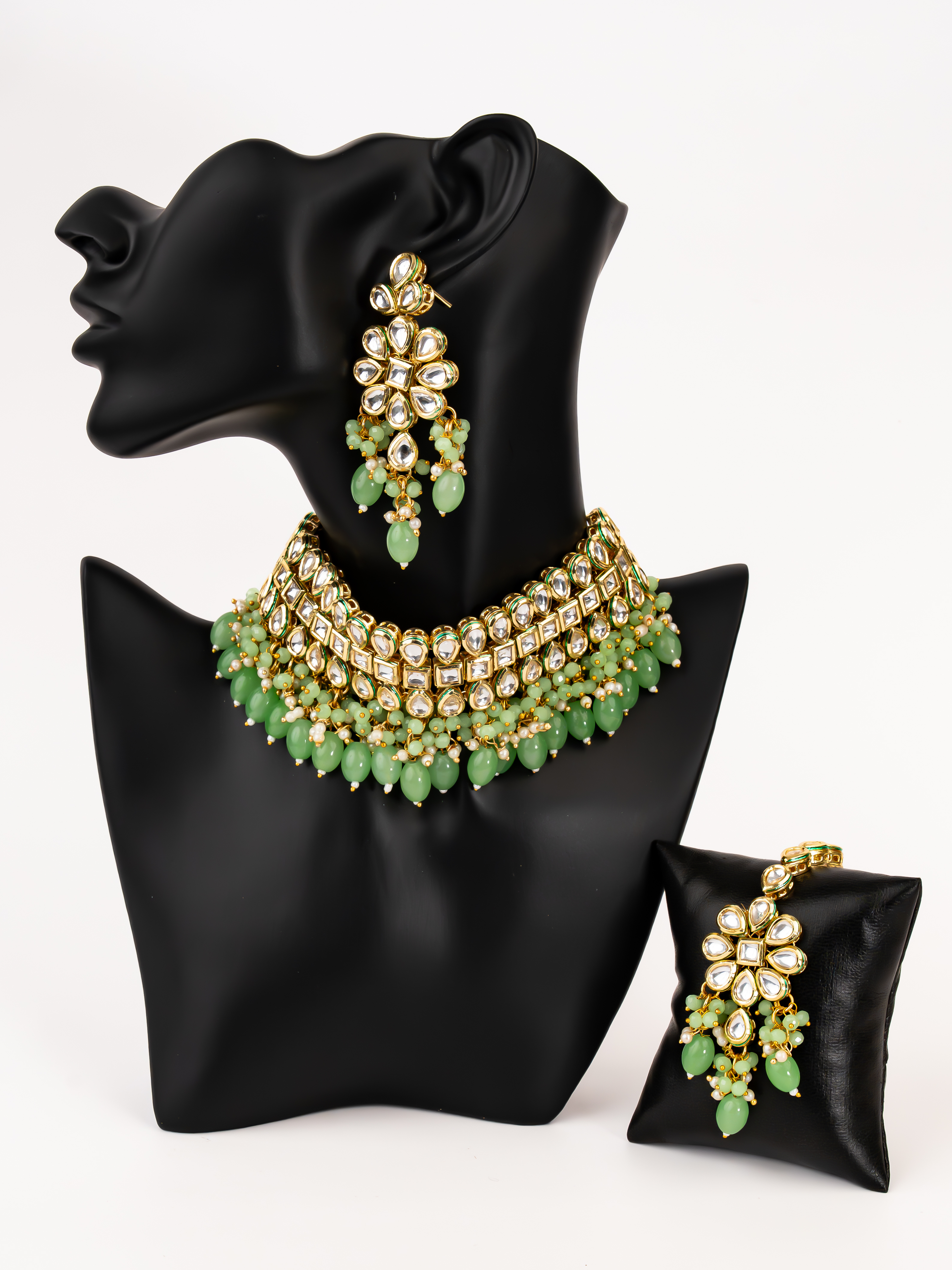MINT GREEN AYLA NECKLACE SET