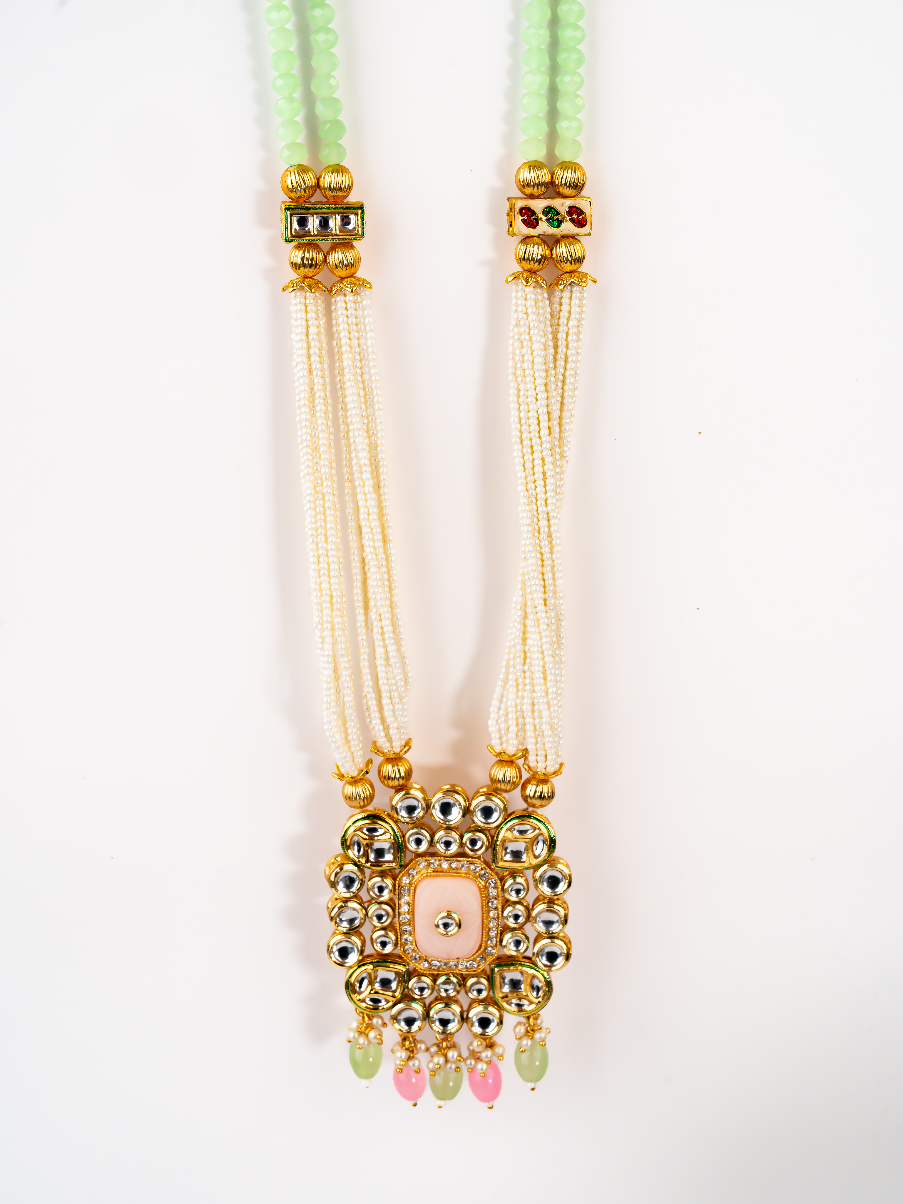 MINT GREEN PINK RHEA NECKLACE SET