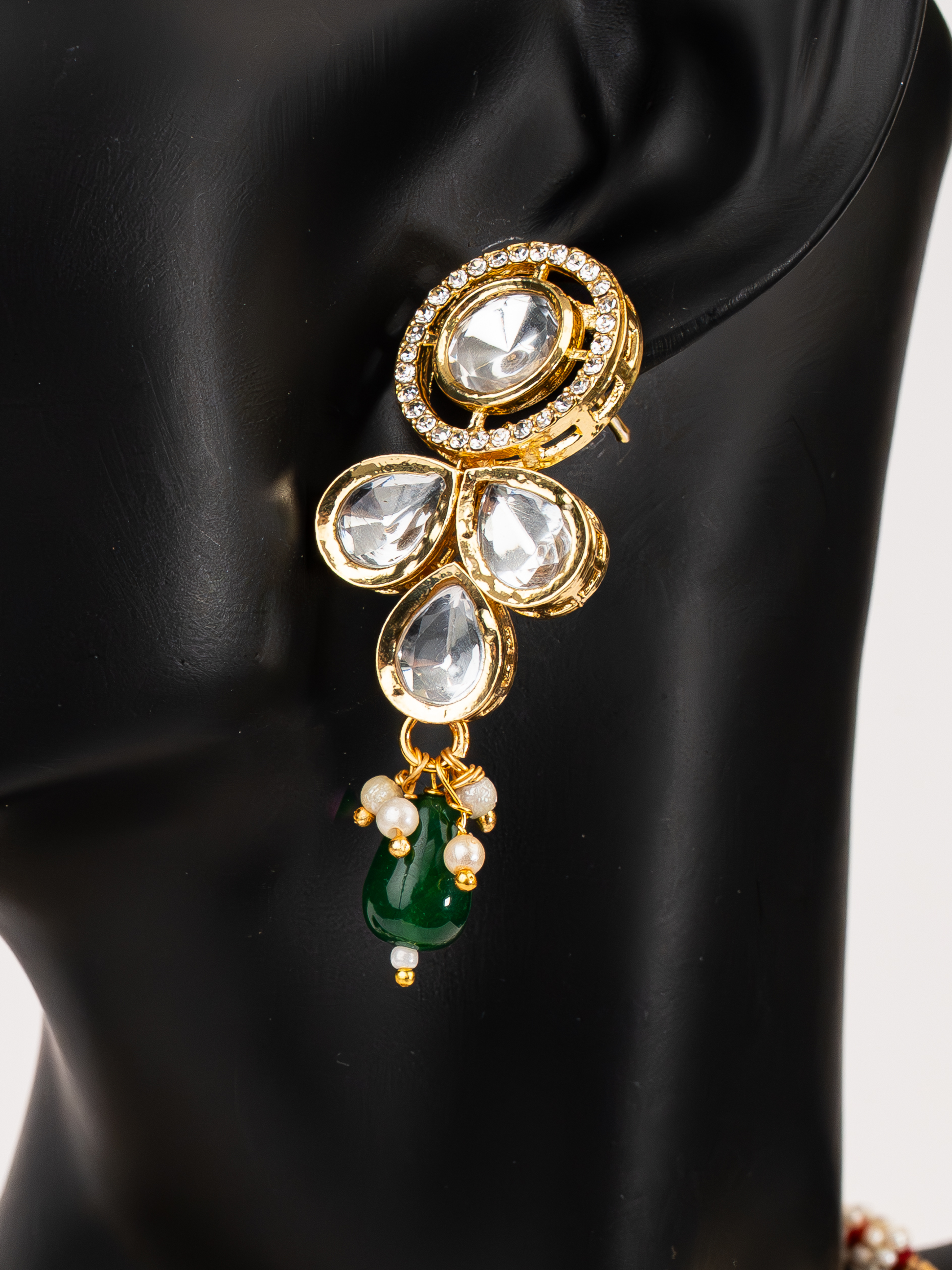 GREEN CORA NECKLACE SET