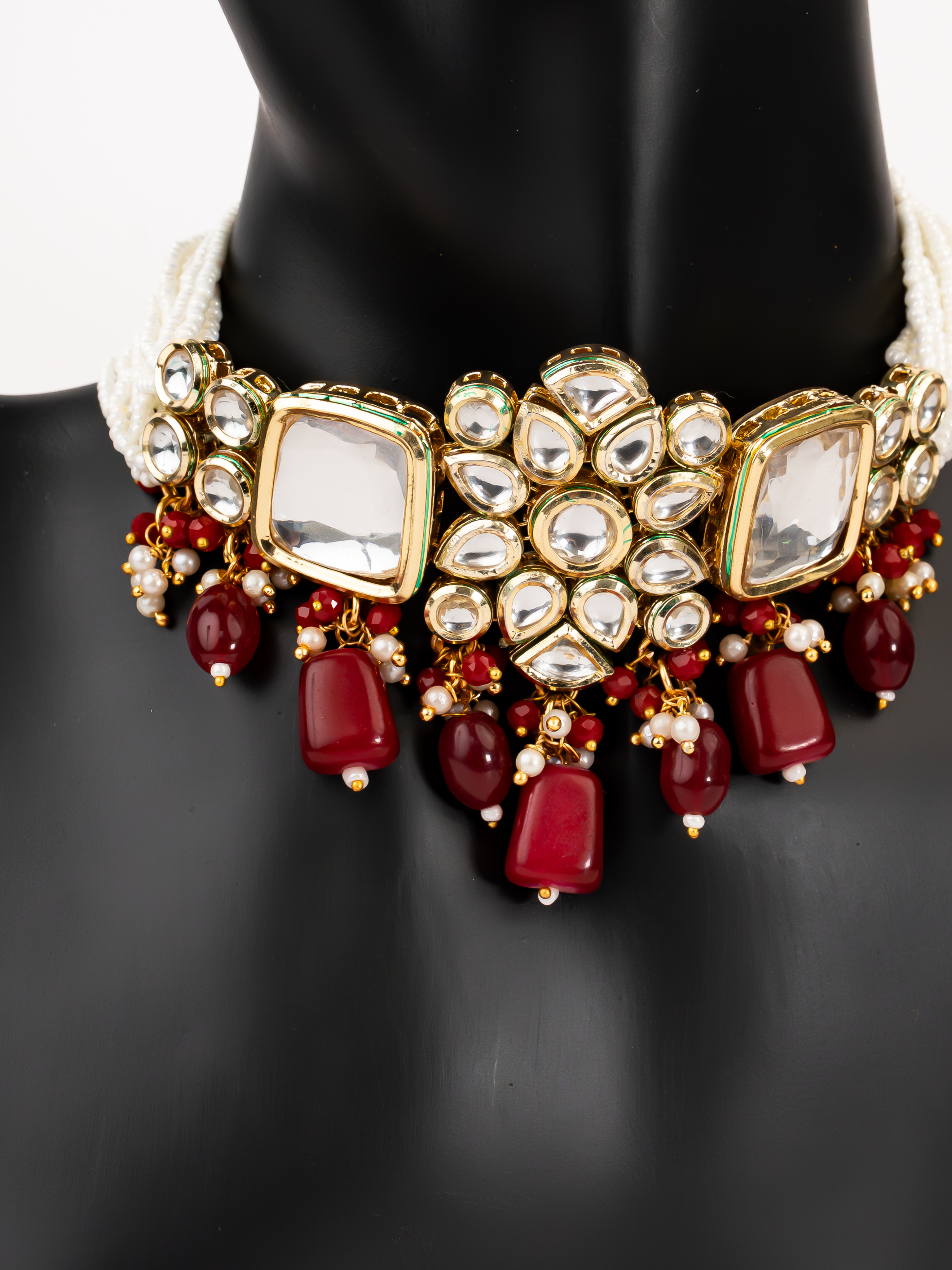 RED LAYLA NECKLACE SET