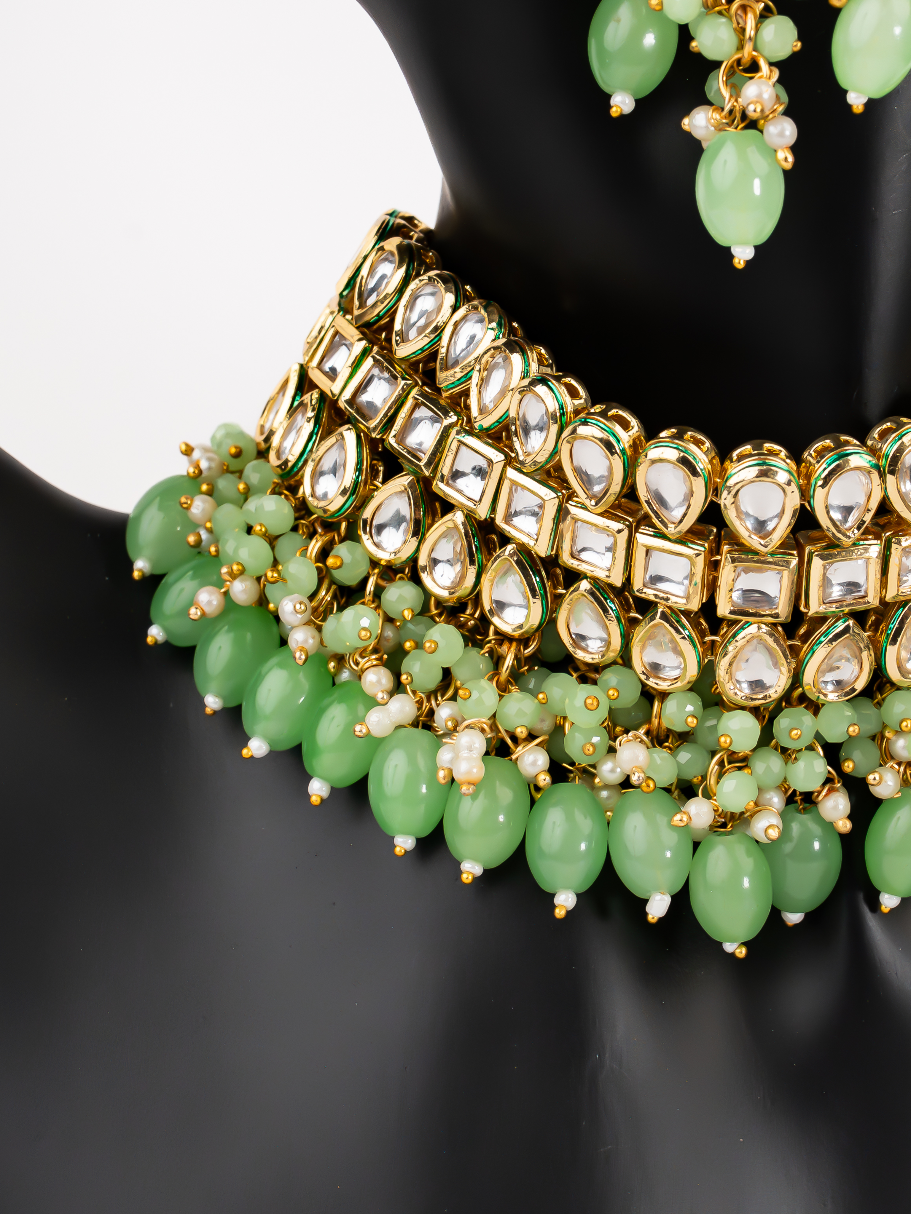 MINT GREEN AYLA NECKLACE SET