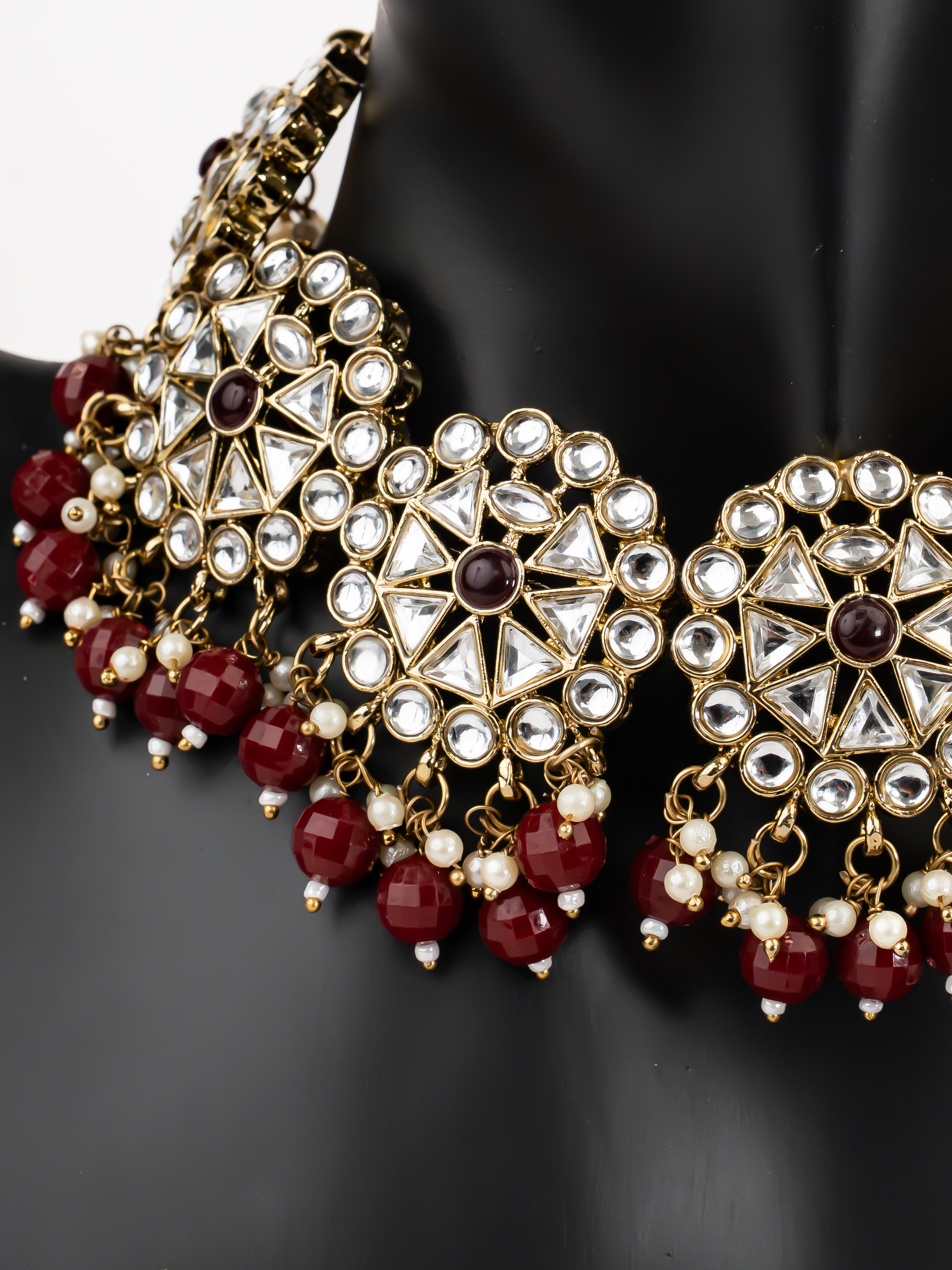 RED LEYA NECKLACE SET