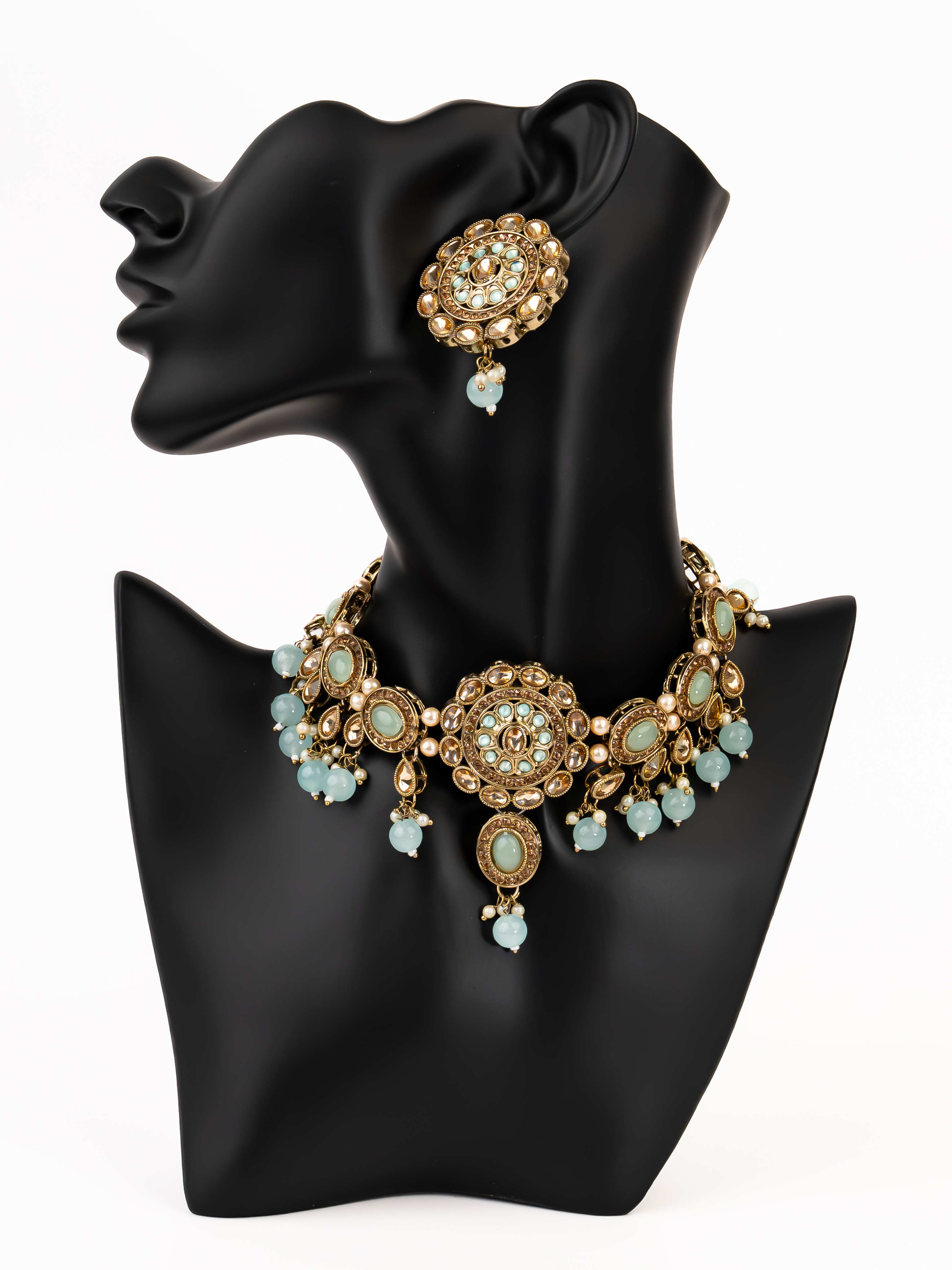 BLUE SANA NECKLACE SET