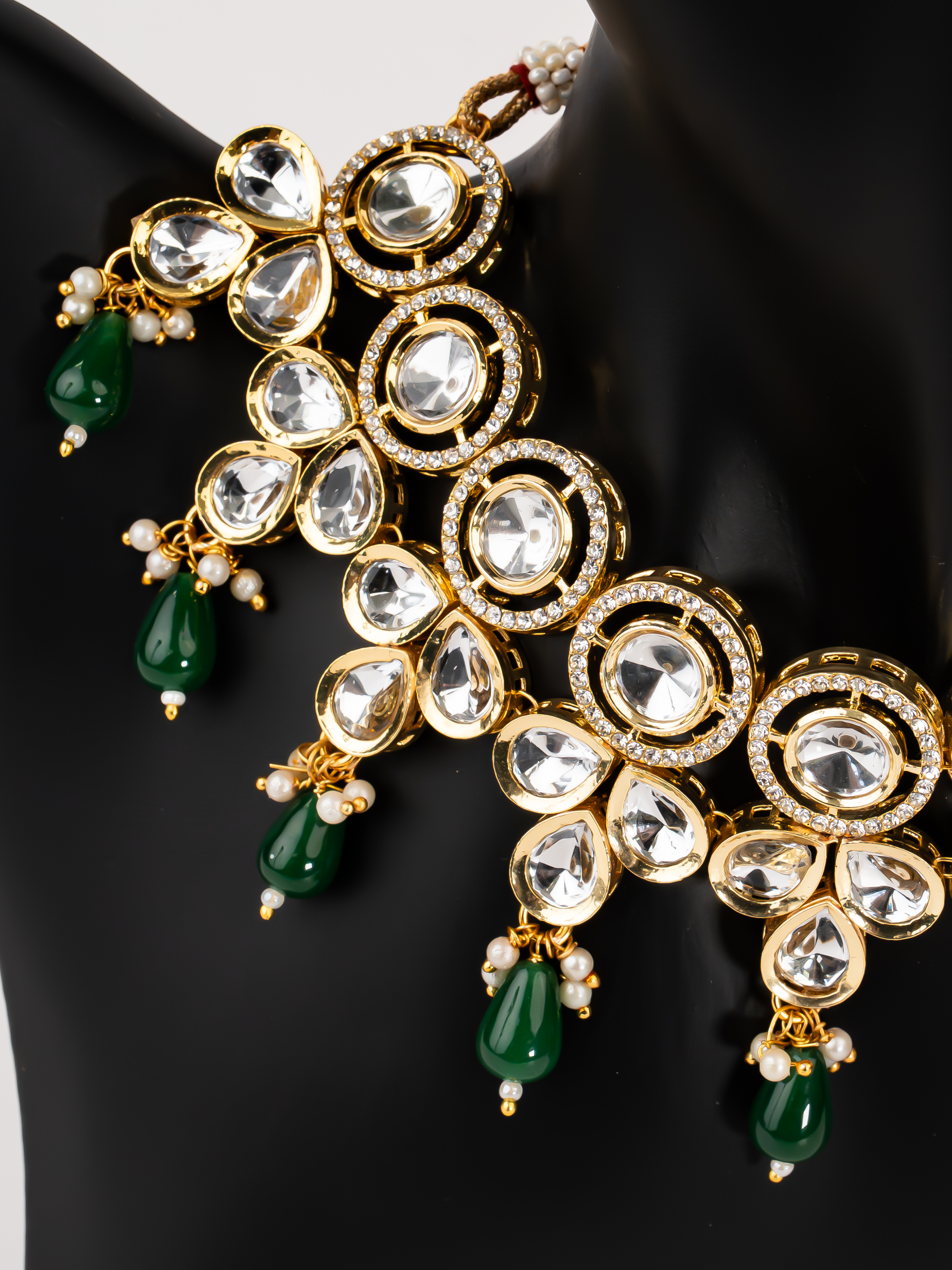 GREEN CORA NECKLACE SET