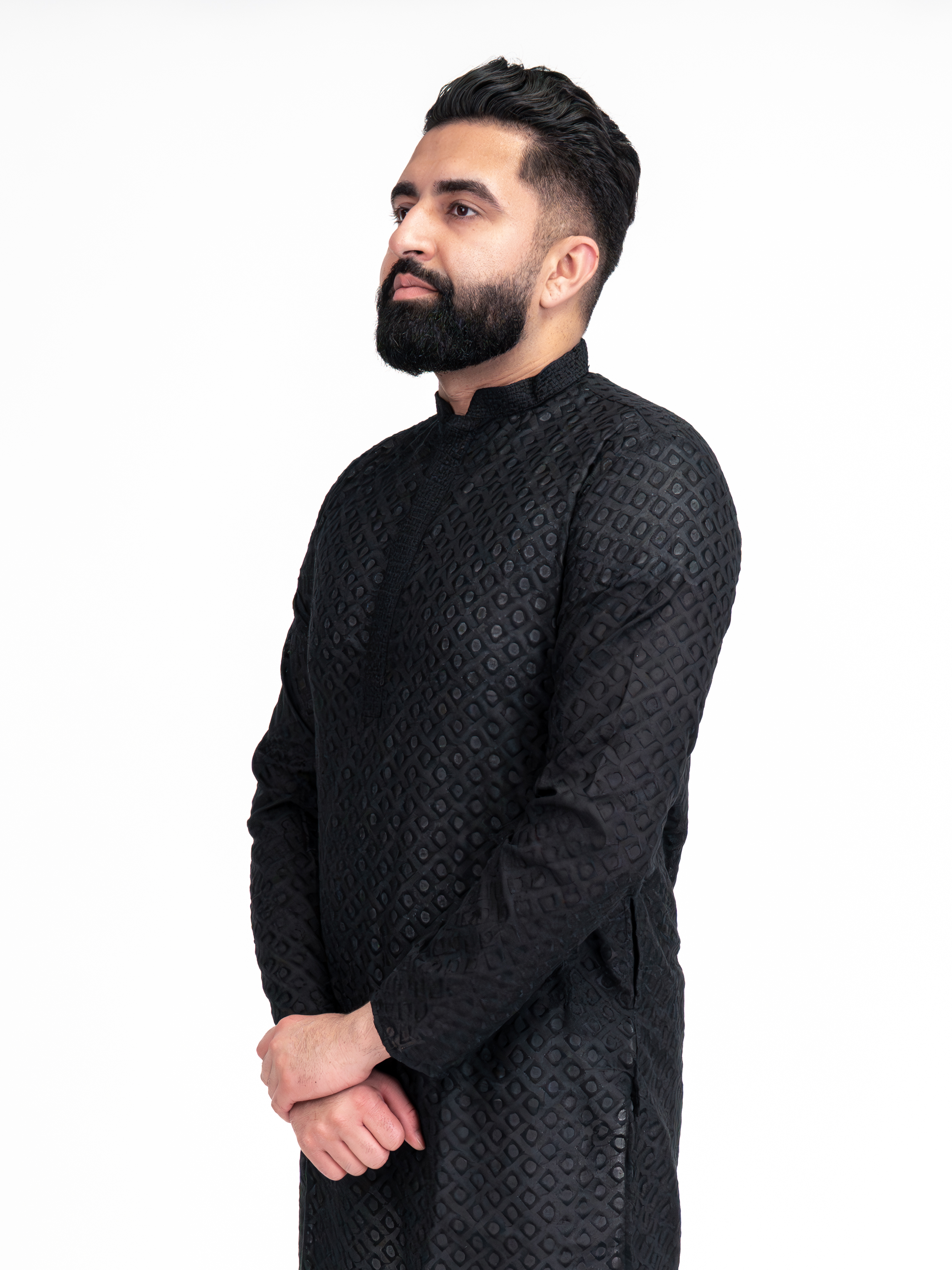 BLACK ANAND KURTA