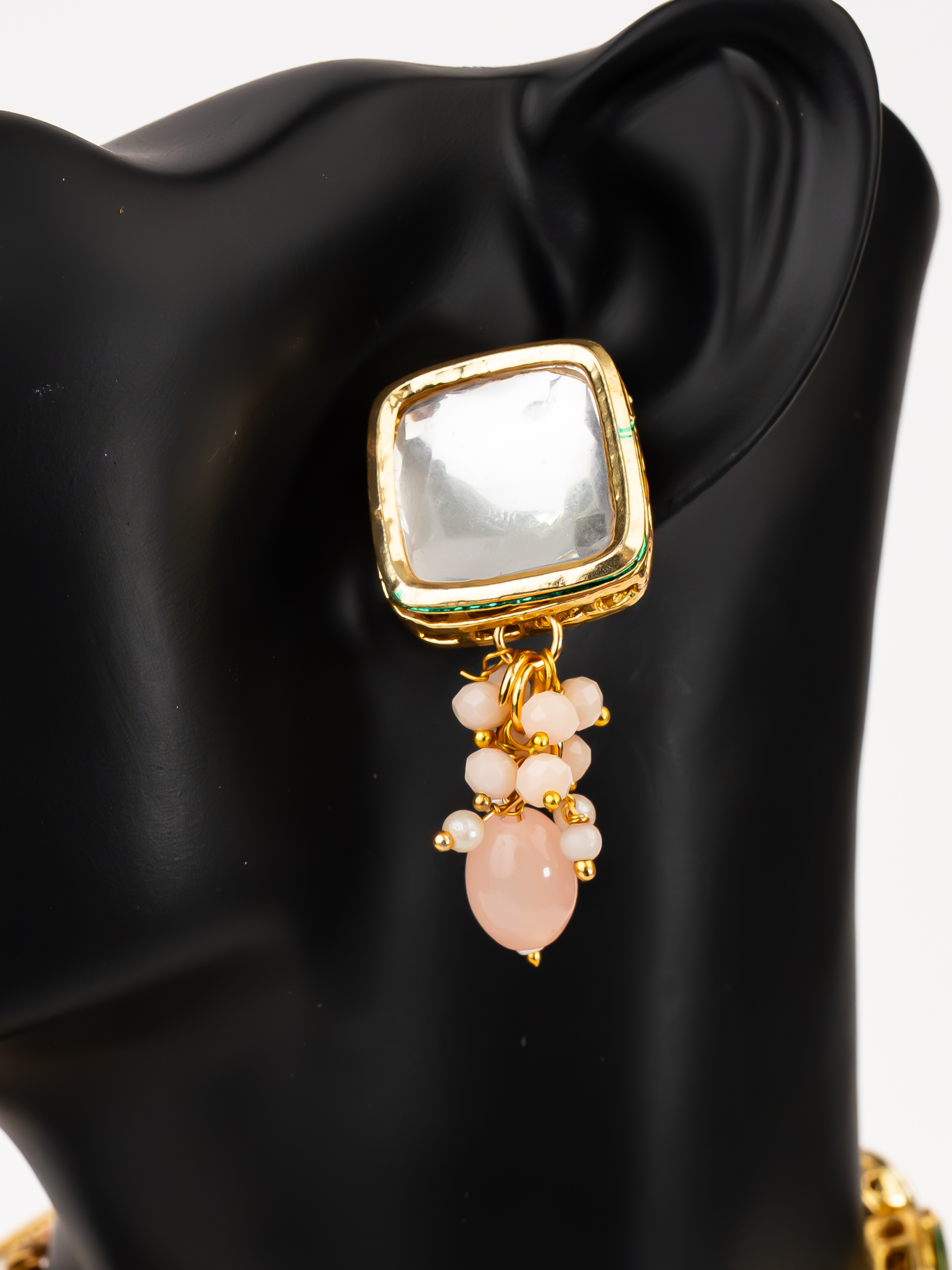 PEACH LEAH NECKLACE SET