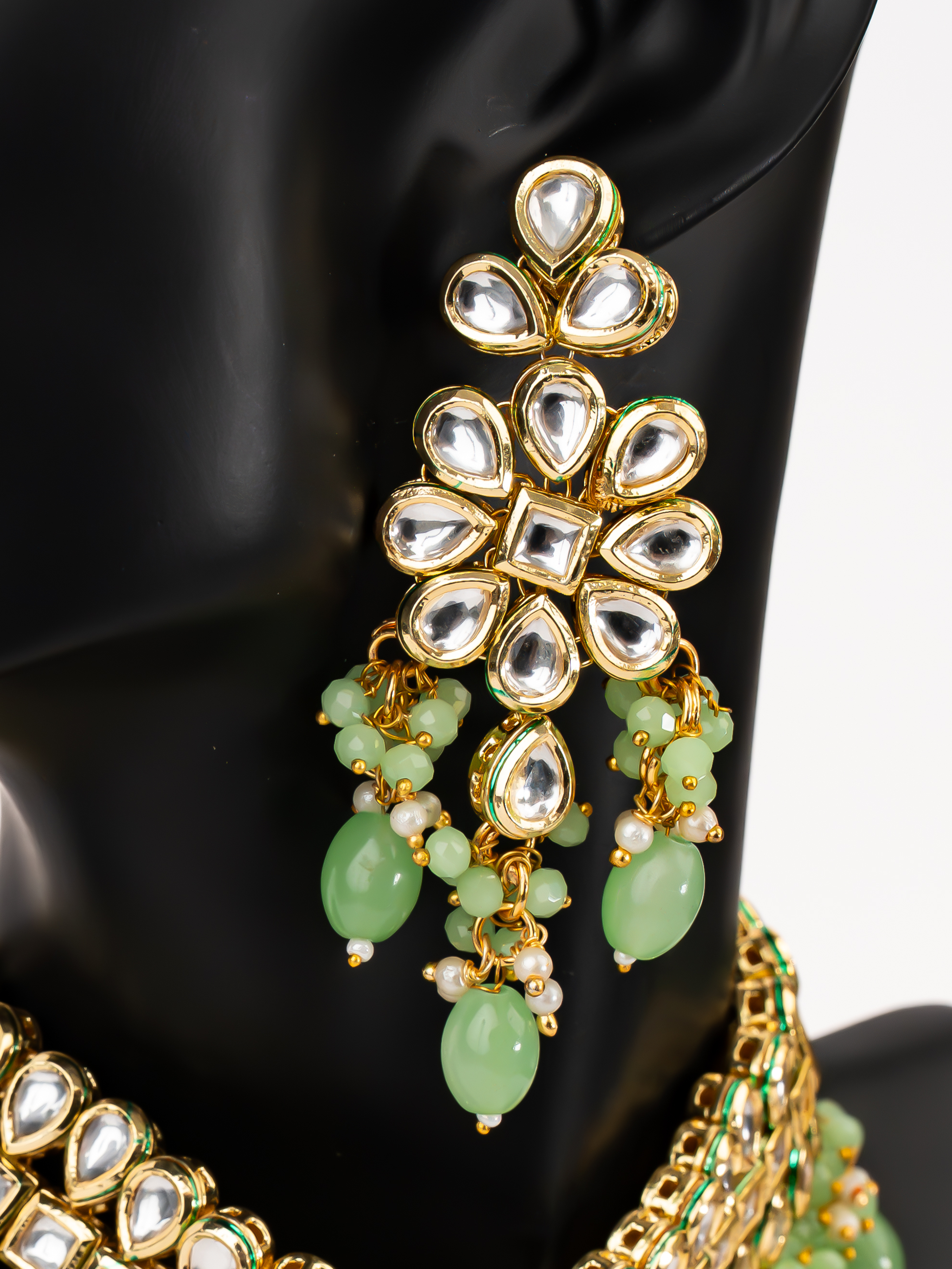 MINT GREEN AYLA NECKLACE SET