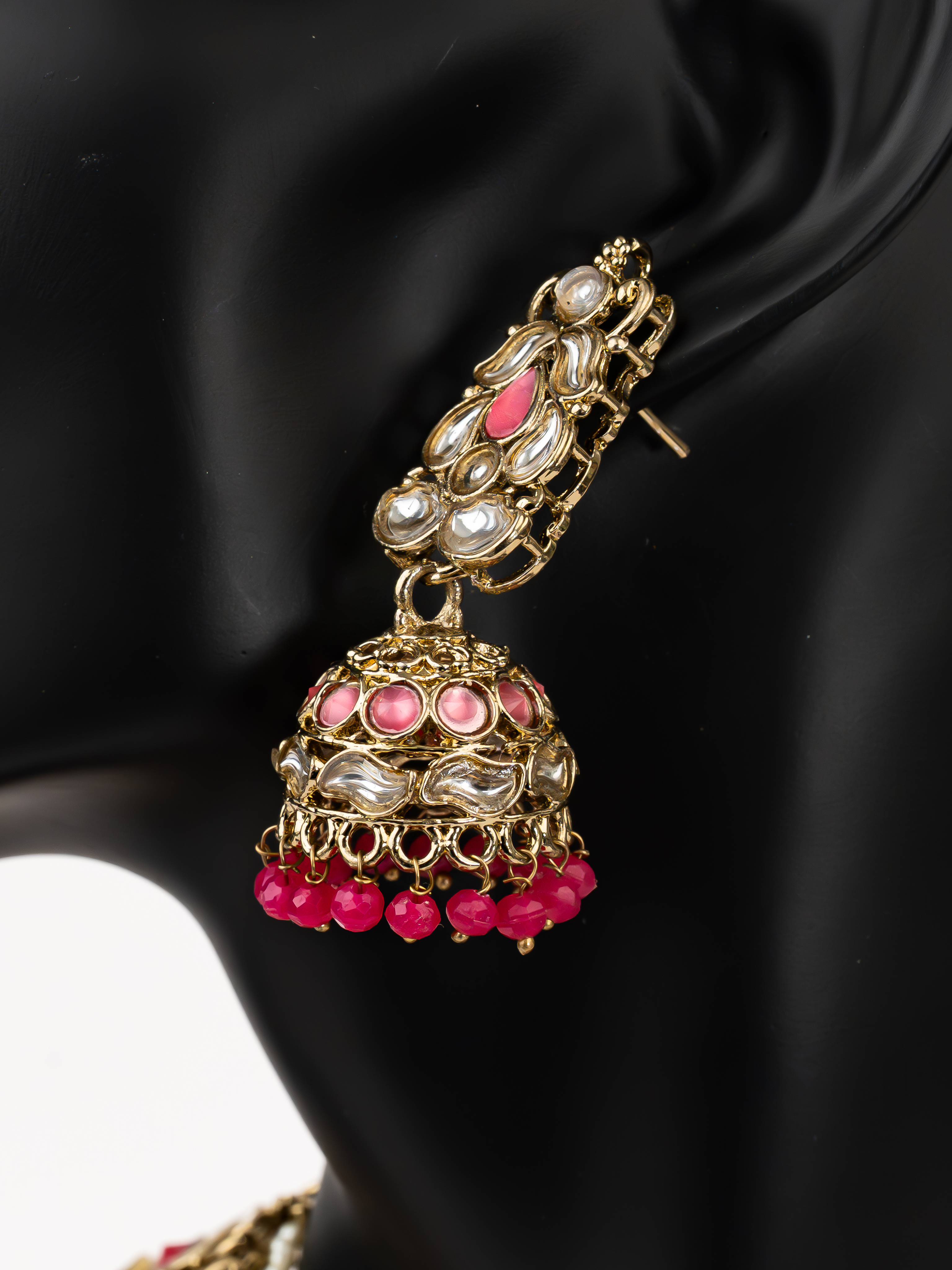 MAGENTA SAHA NECKLACE SET