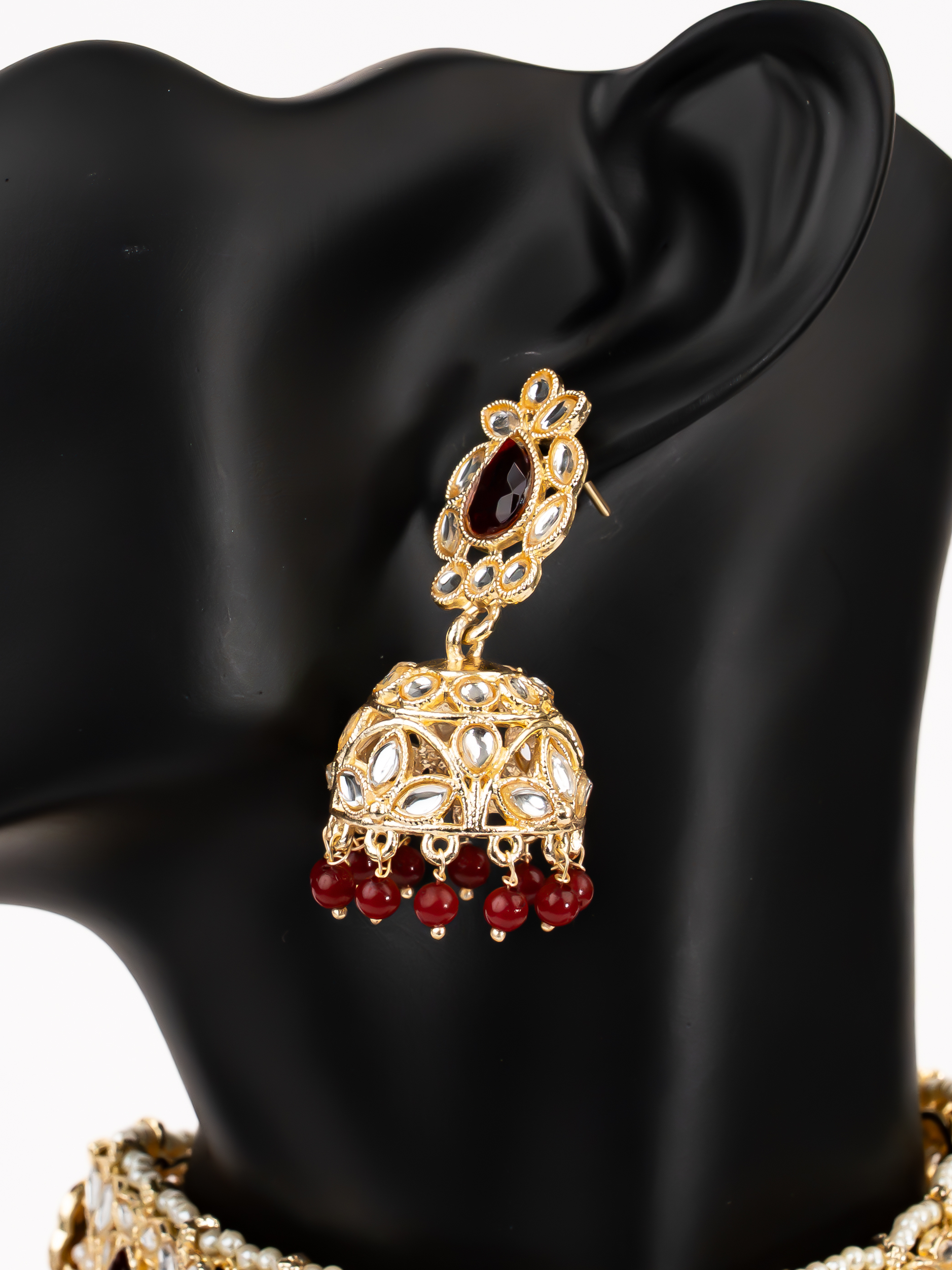MAROON SASHA NECKLACE SET