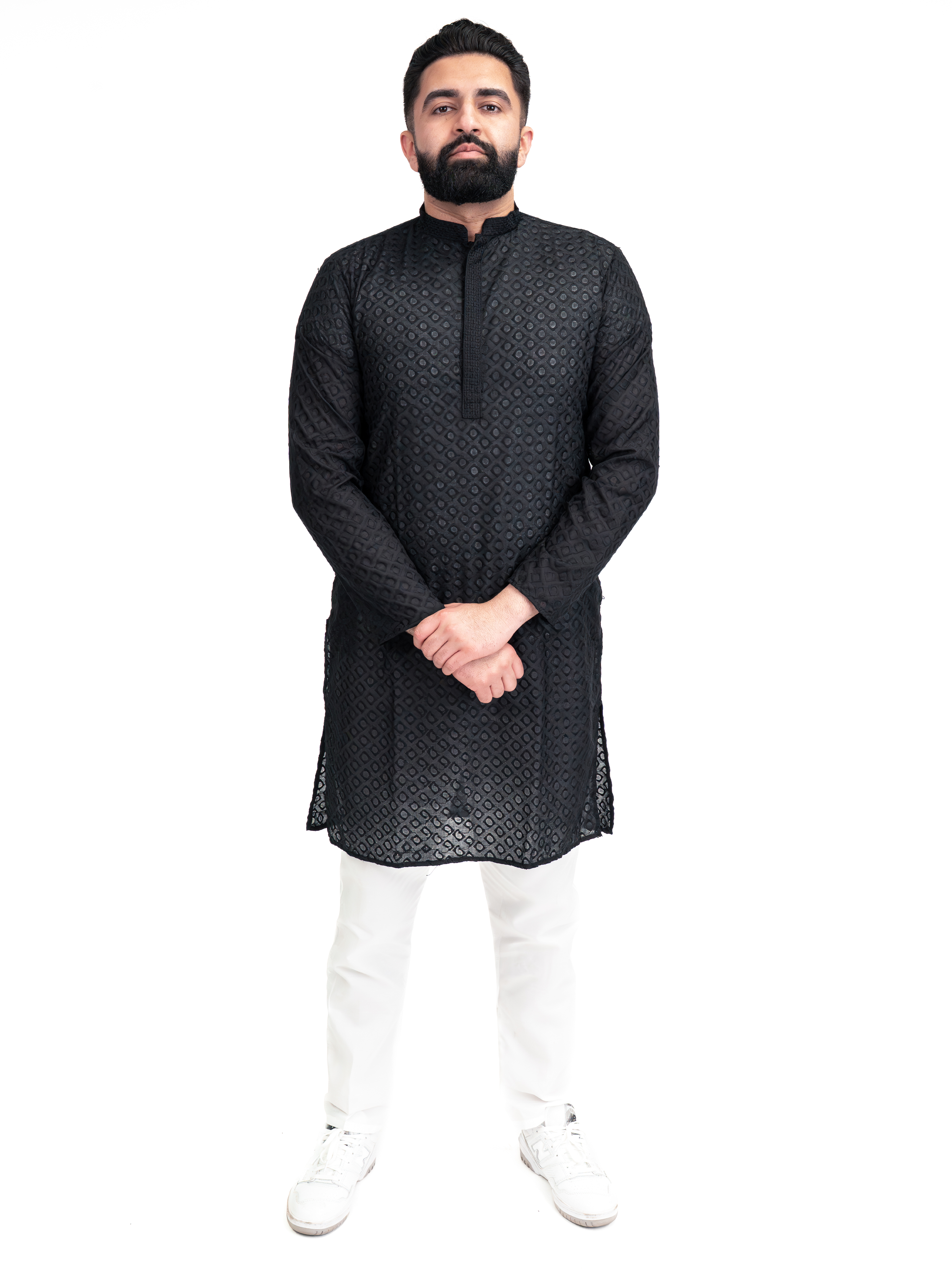 BLACK ANAND KURTA