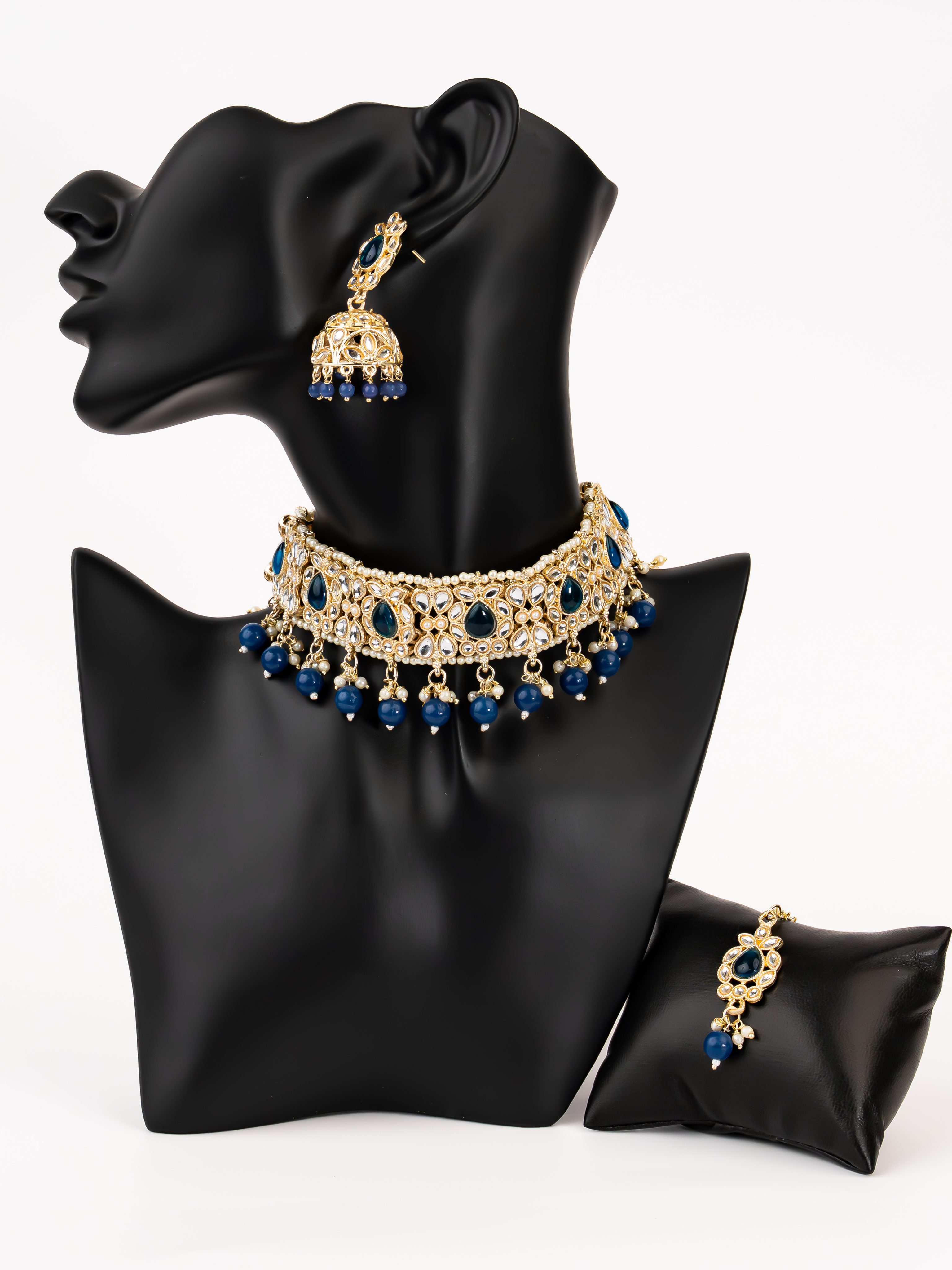BLUE SASHA NECKLACE SET