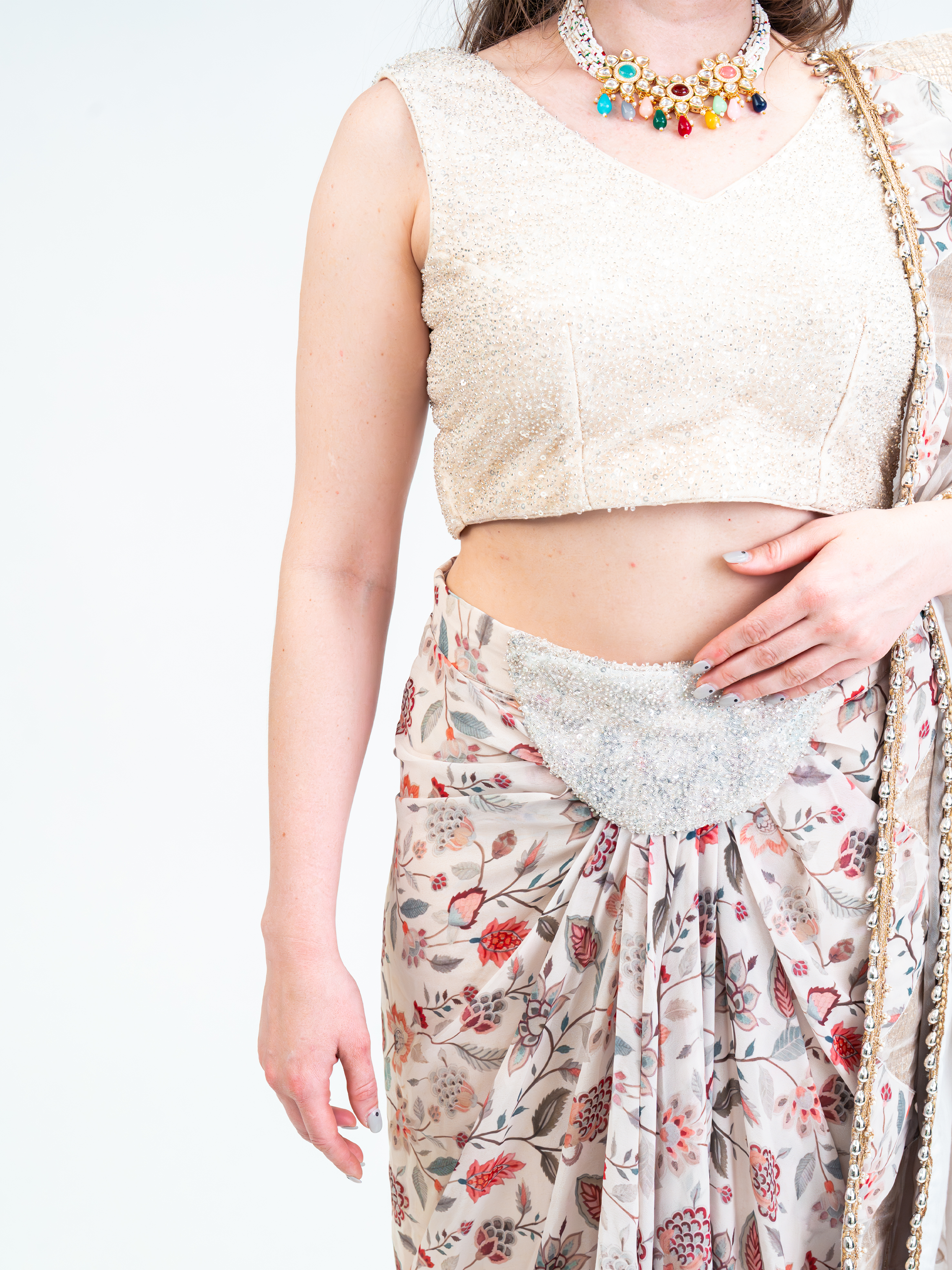 White Jasmine Sari