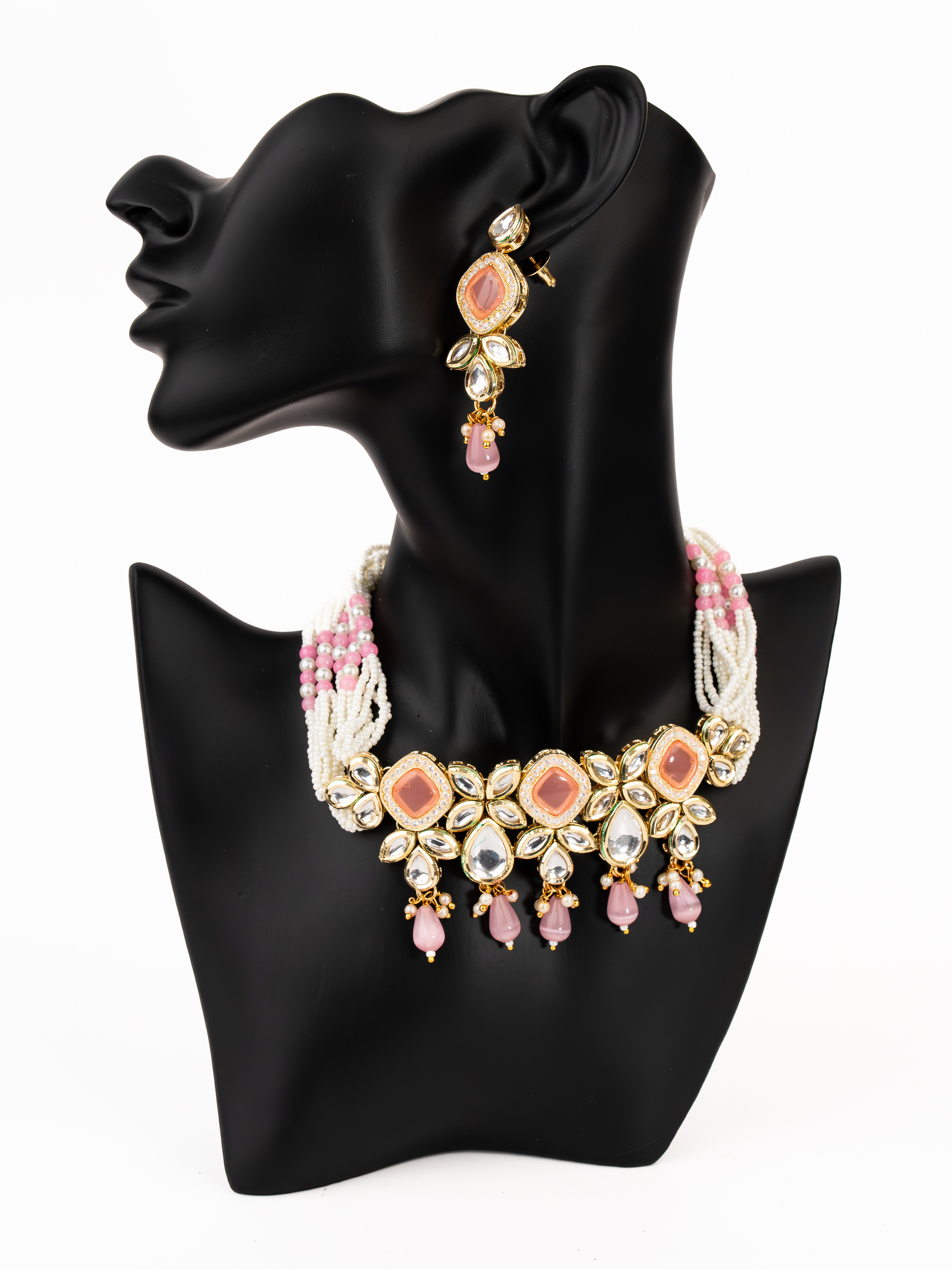 PINK IMAN NECKLACE SET