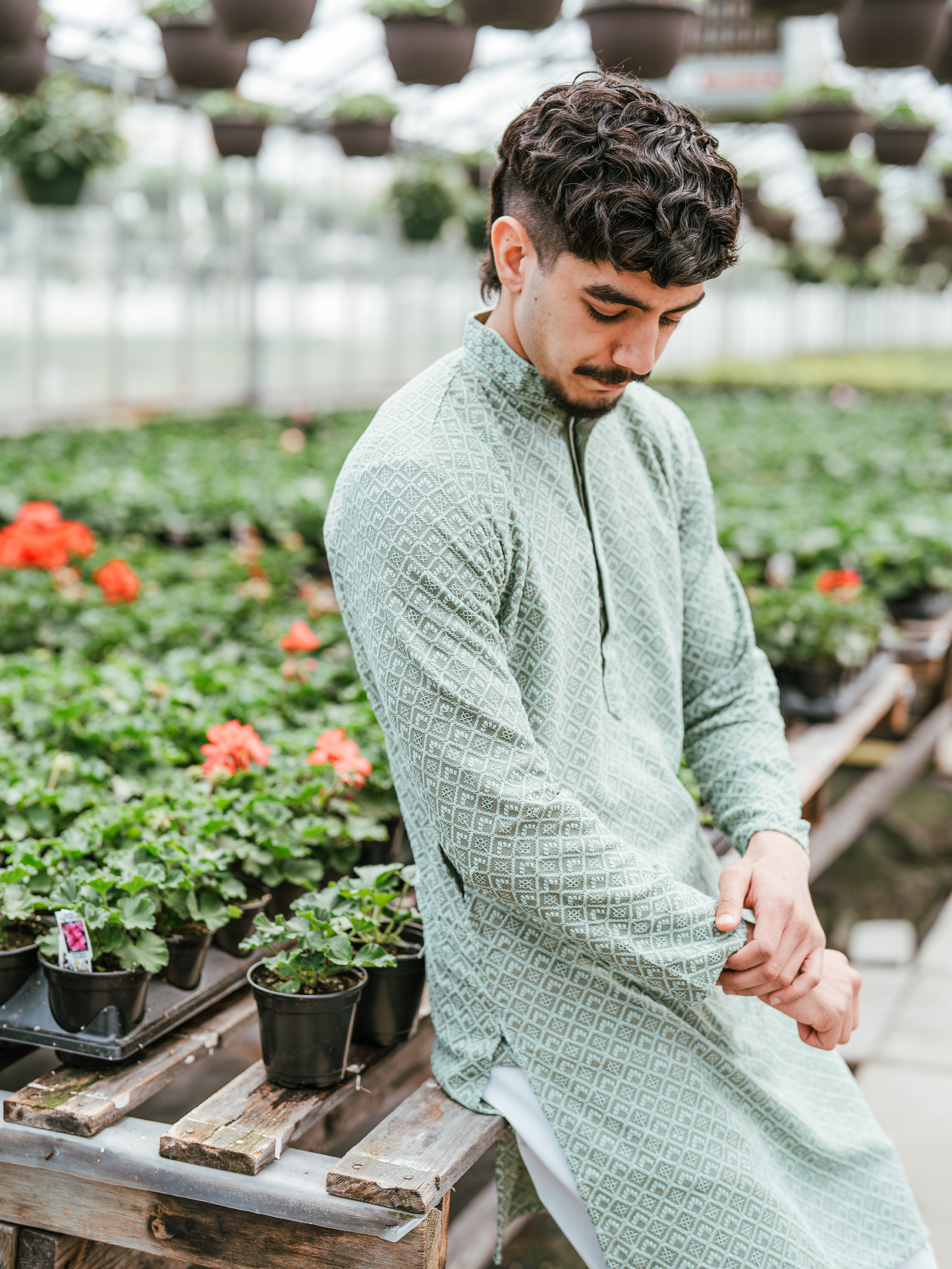 GREEN SAMAR KURTA