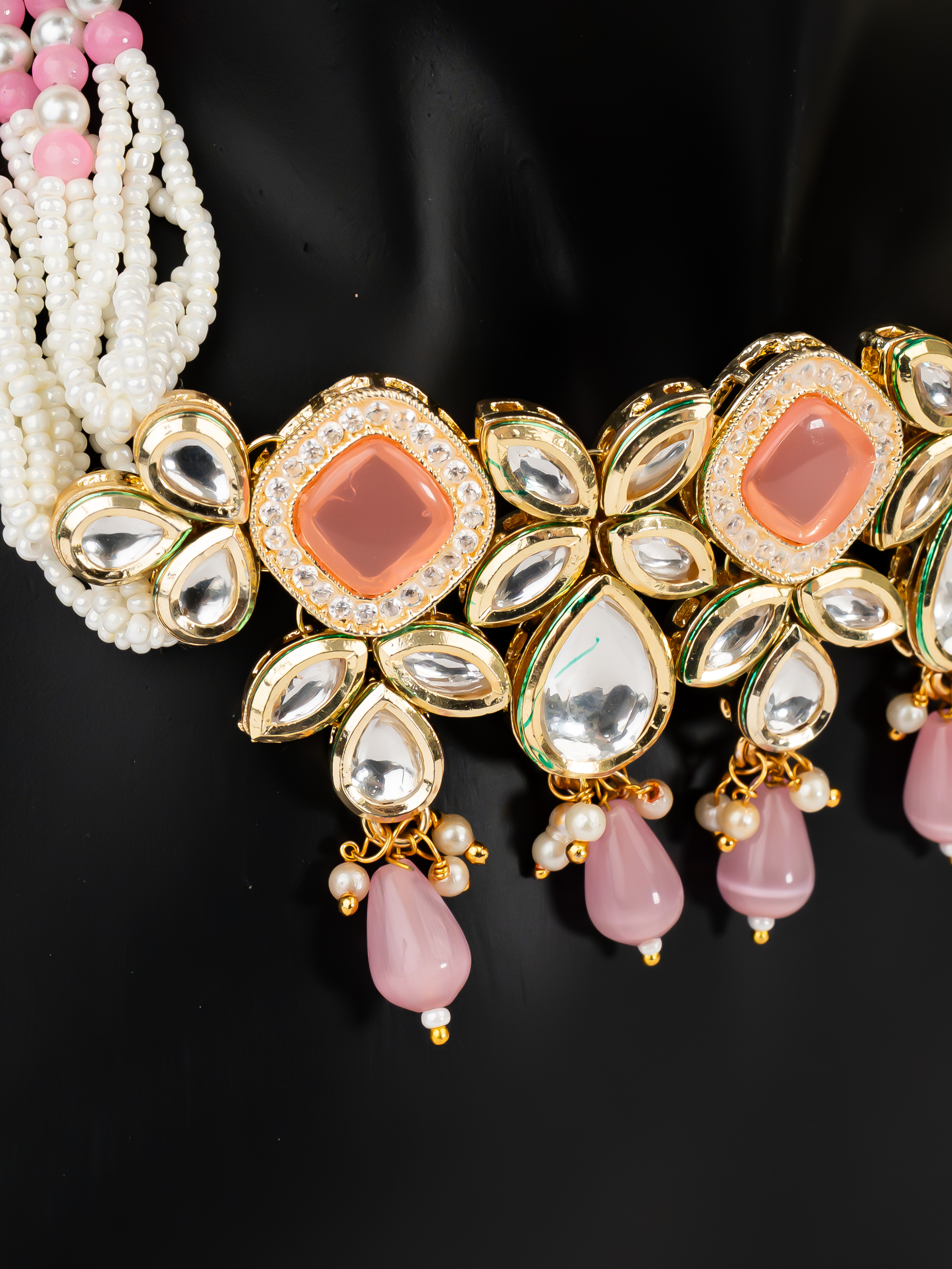 PINK IMAN NECKLACE SET