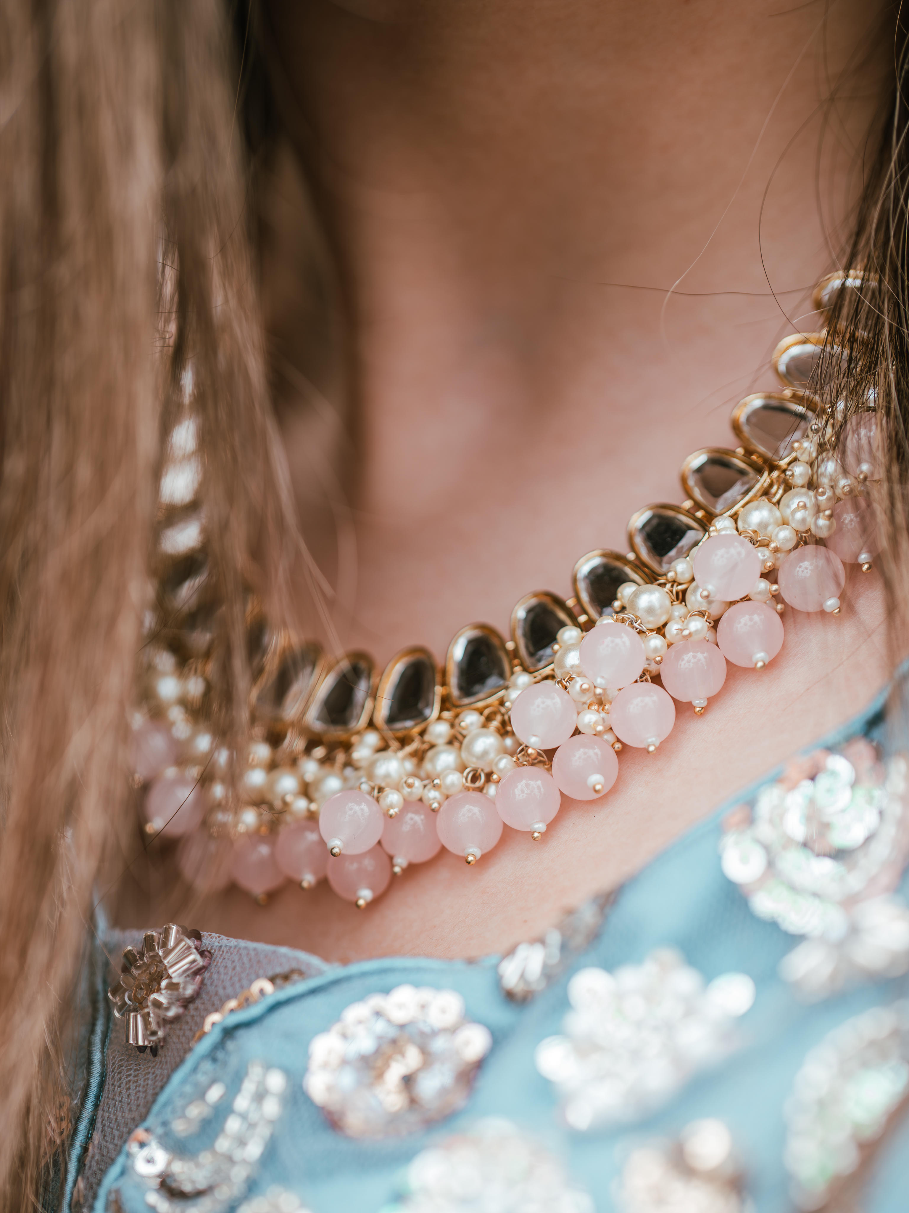 PINK VIENNA NECKLACE SET