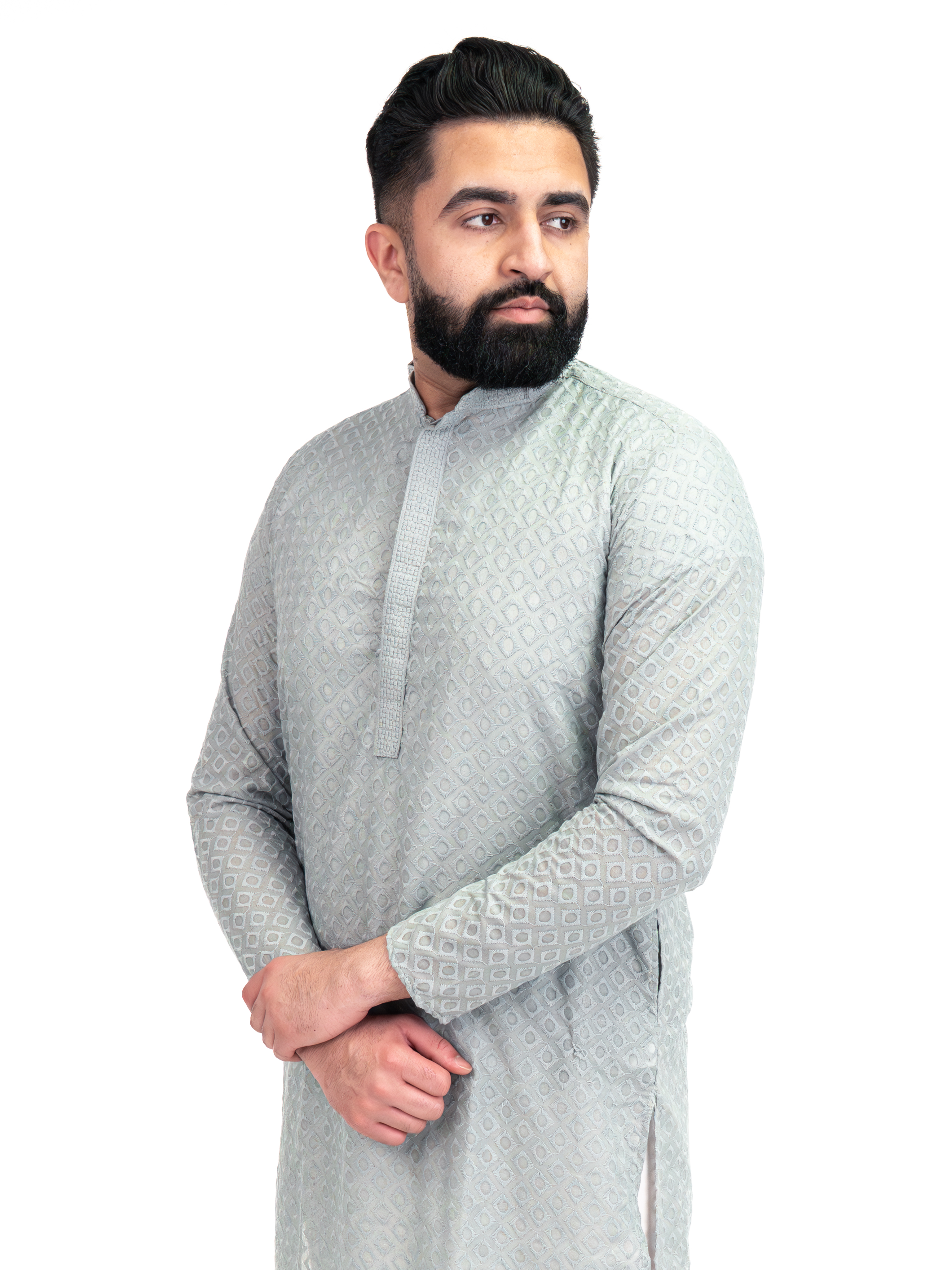 GREY ANAND KURTA