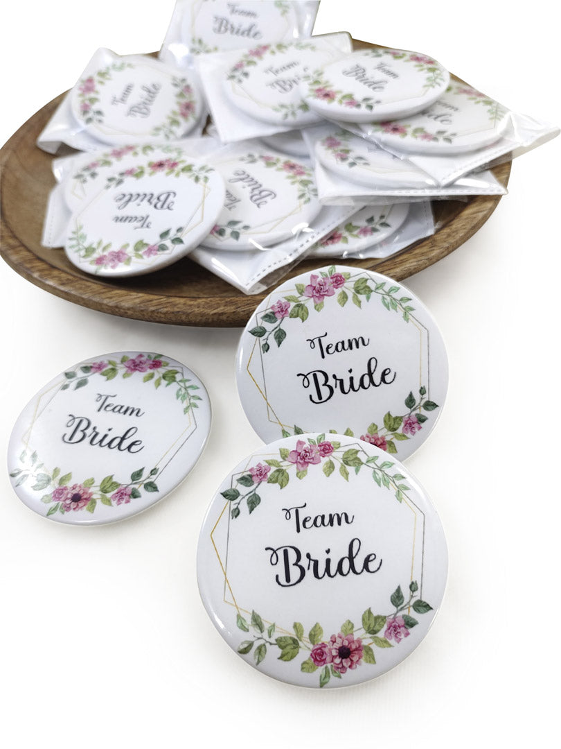 TEAM BRIDE / GROOM BADGES