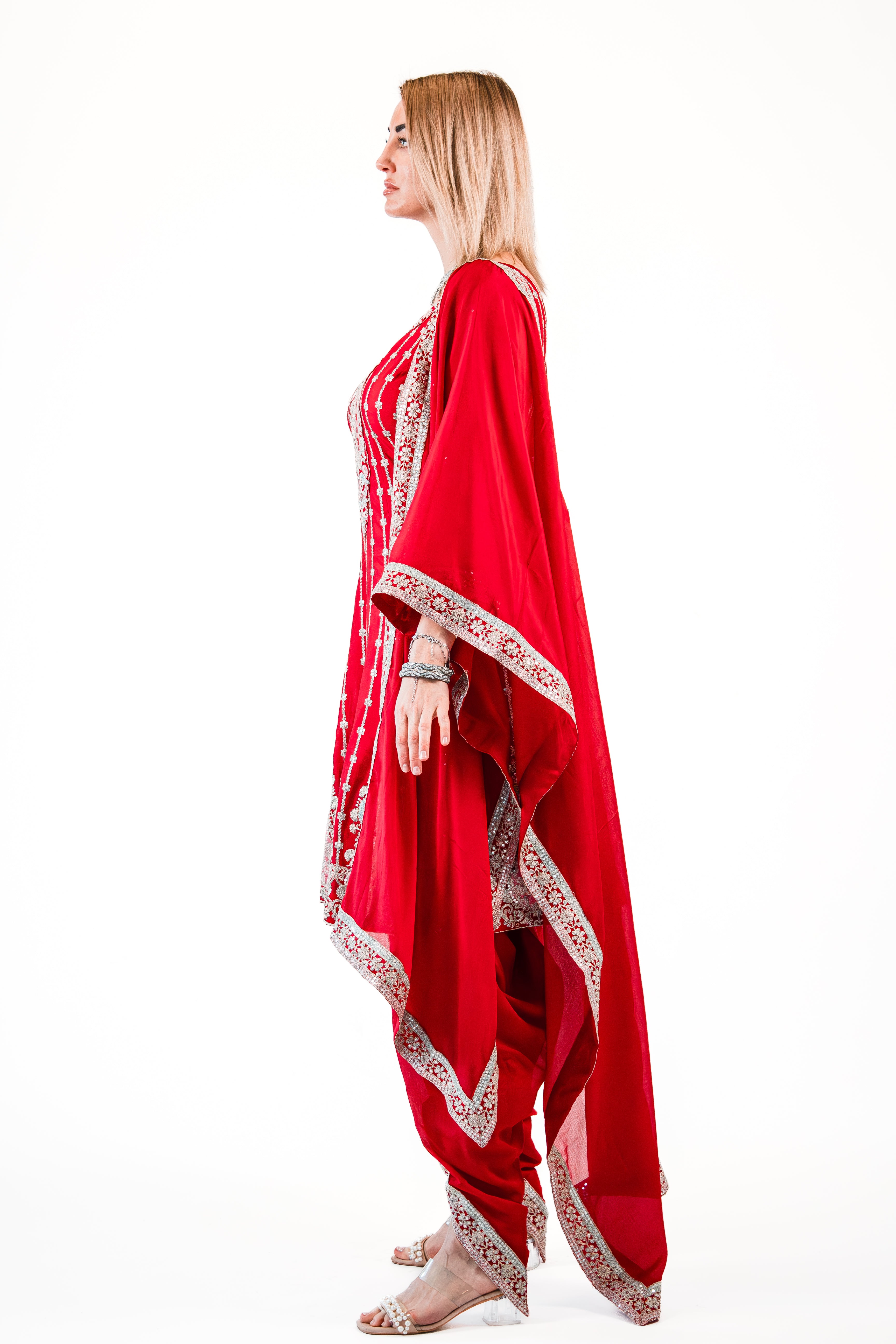 RED ZURI SUIT