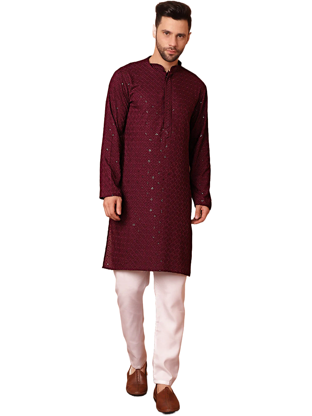 PURPLE ESHAN KURTA