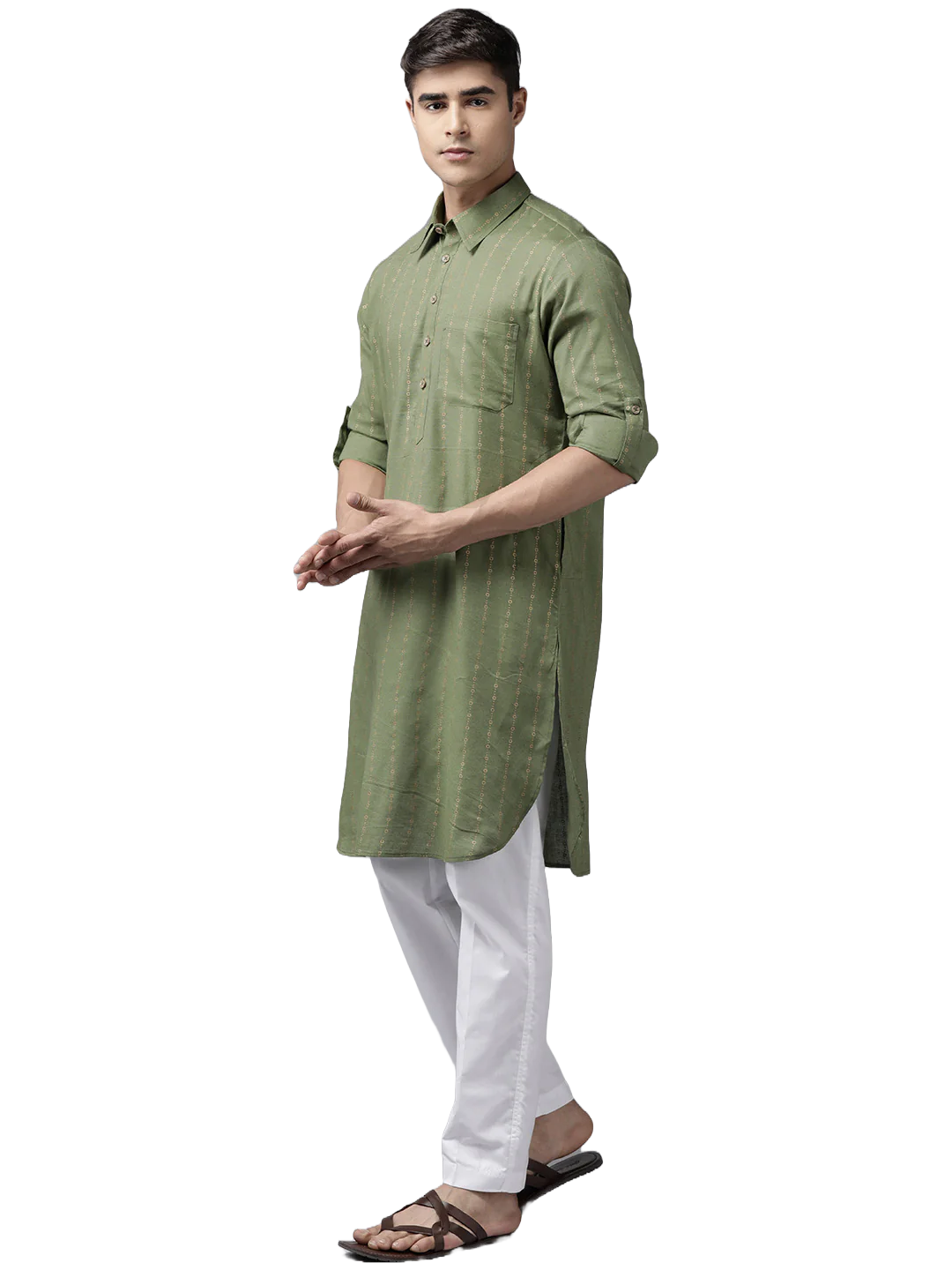 GREEN VEER KURTA