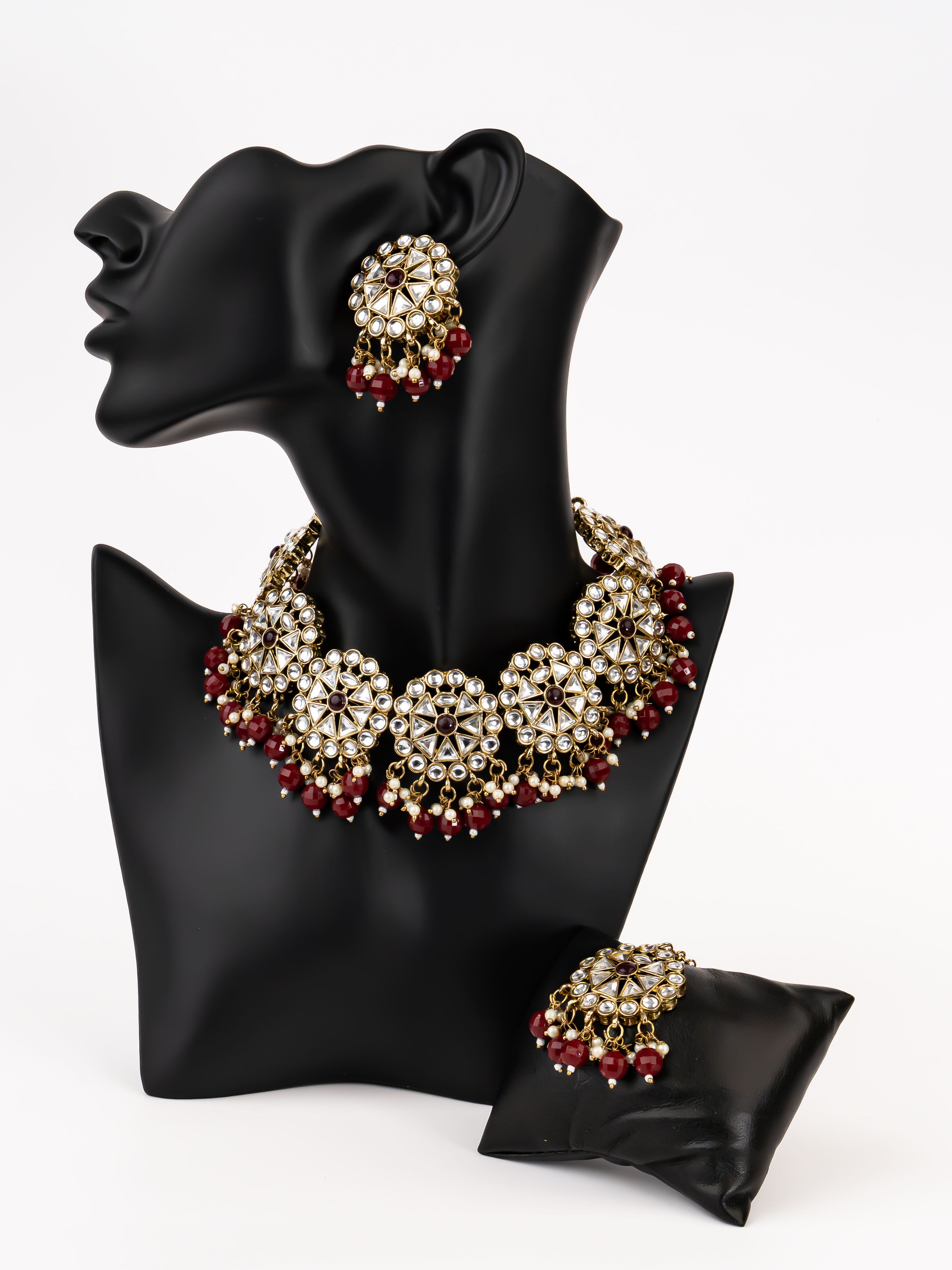 RED LEYA NECKLACE SET