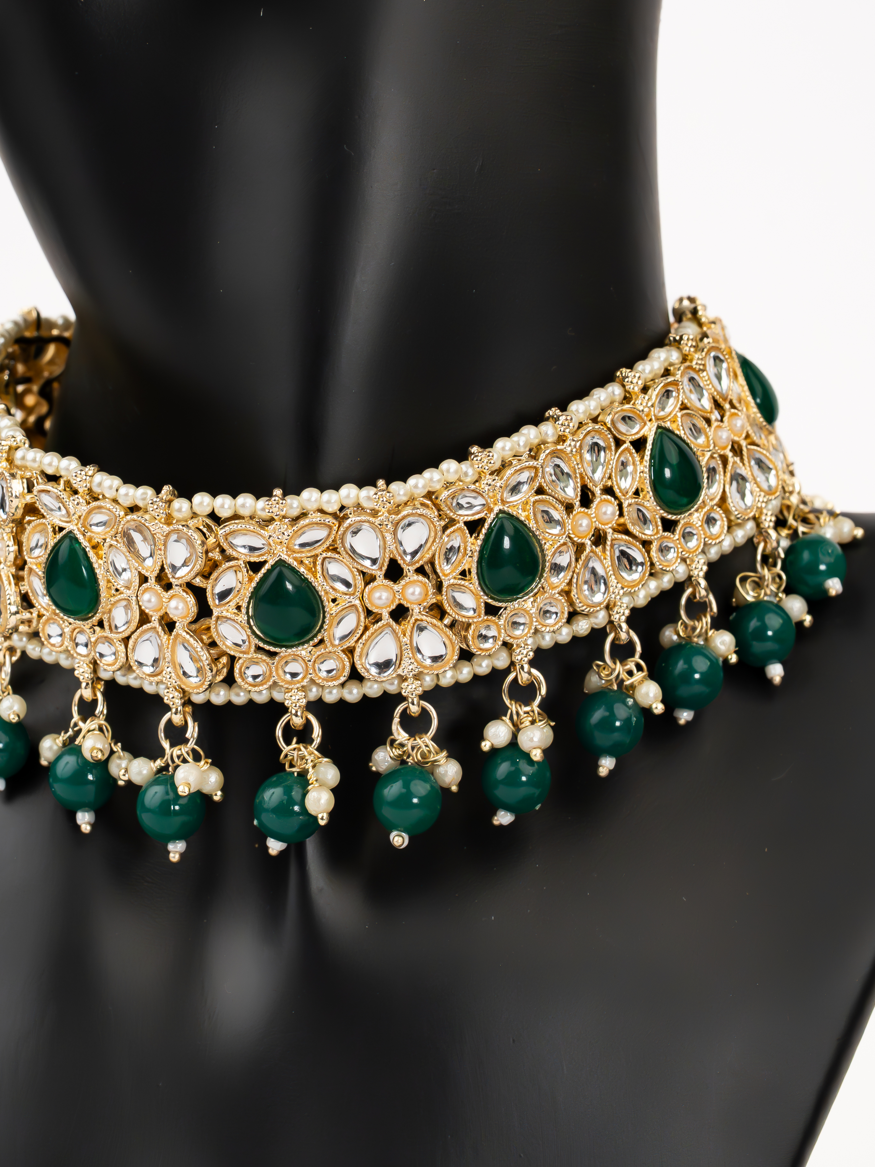GREEN SASHA NECKLACE SET