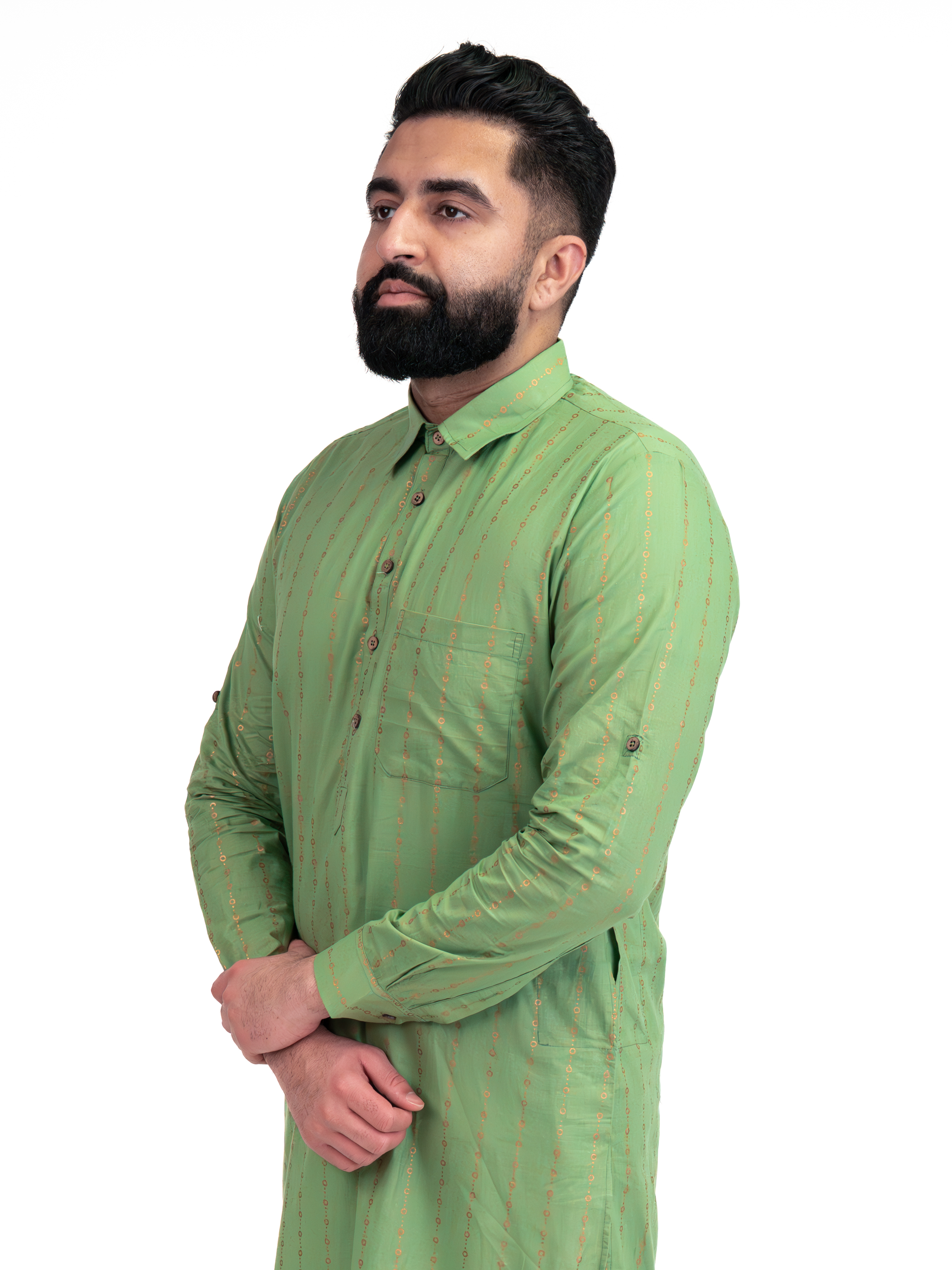 GREEN VEER KURTA