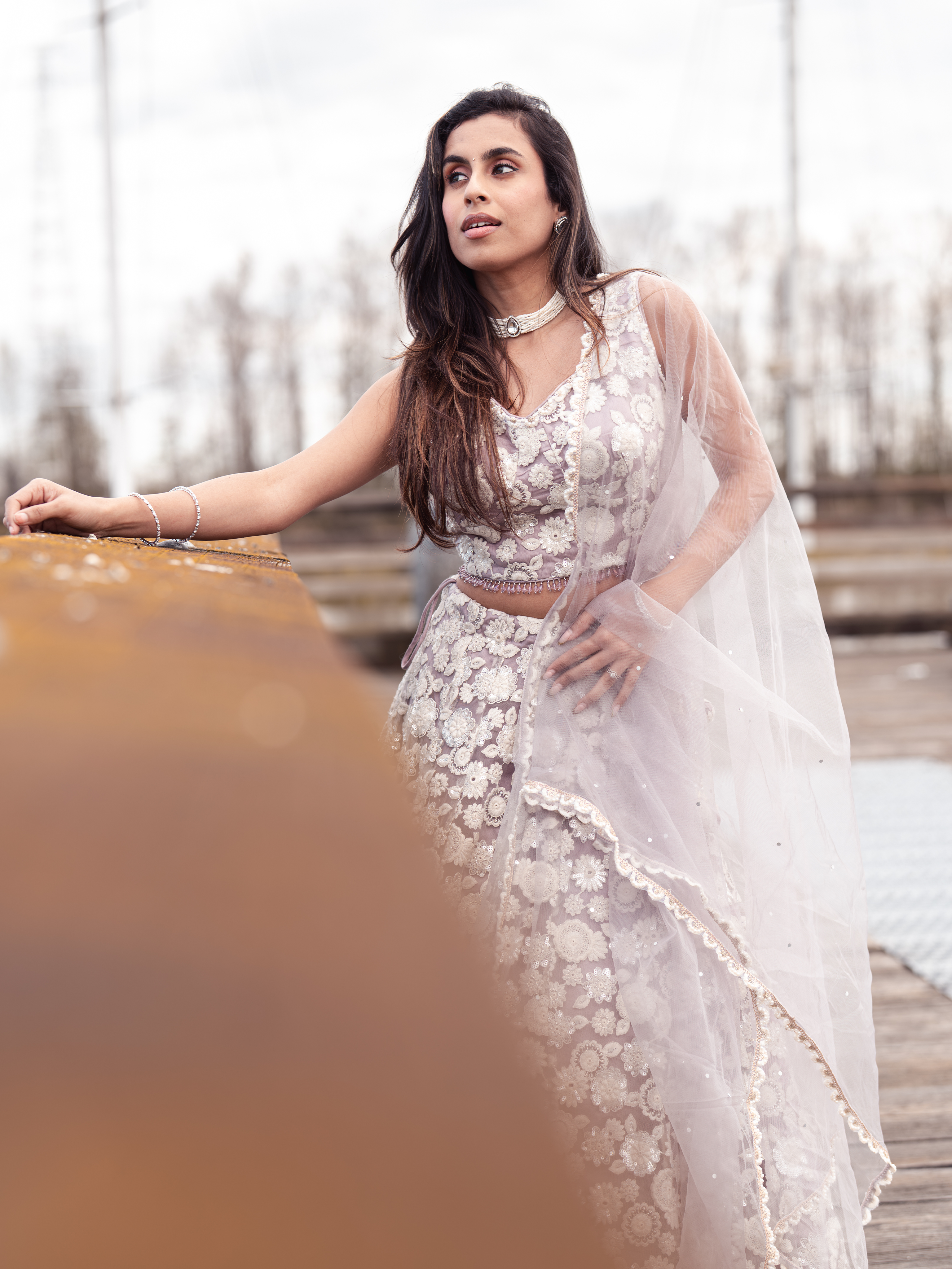 Purple Jasmine Lengha