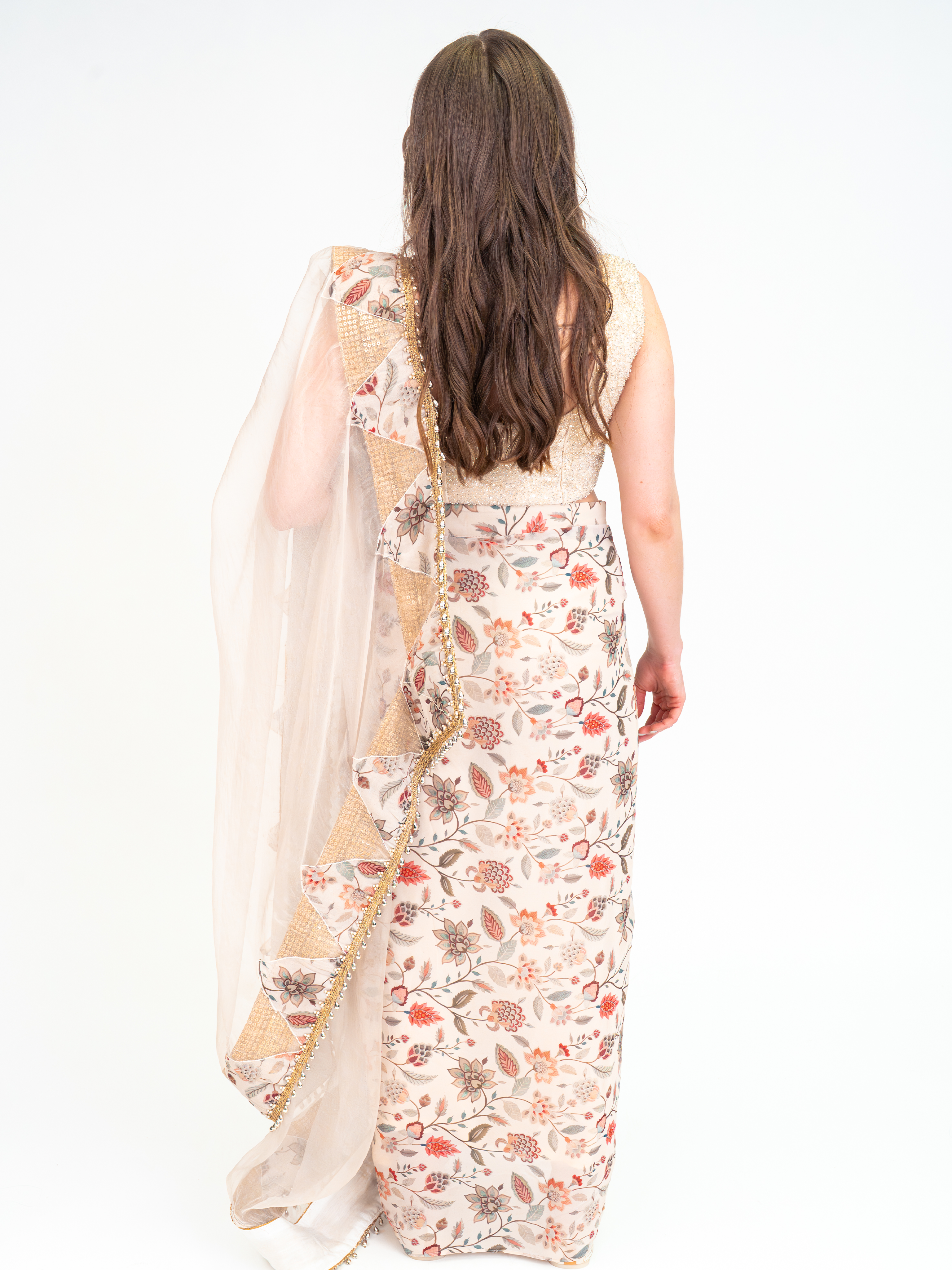 White Jasmine Sari