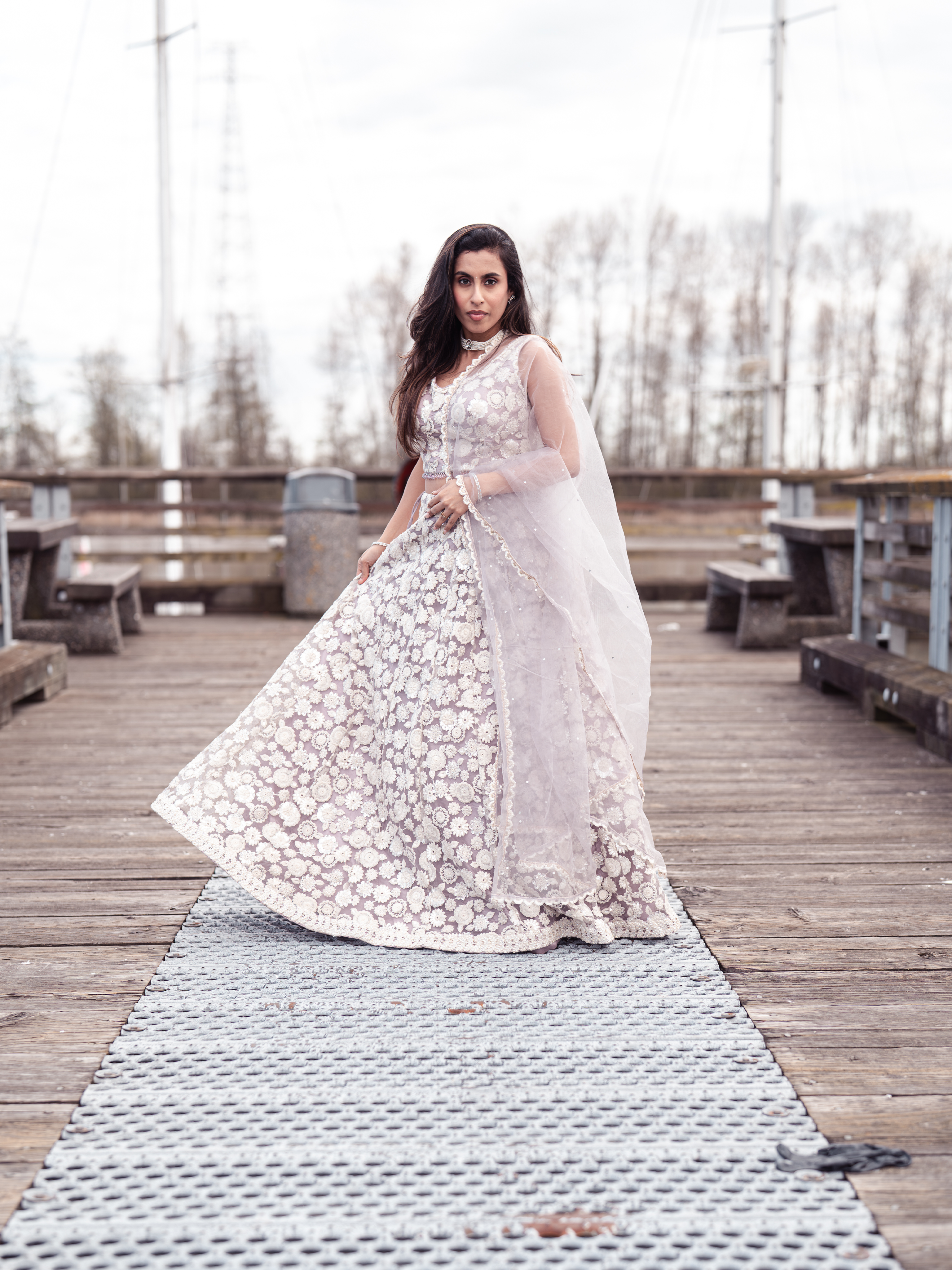 Purple Jasmine Lengha