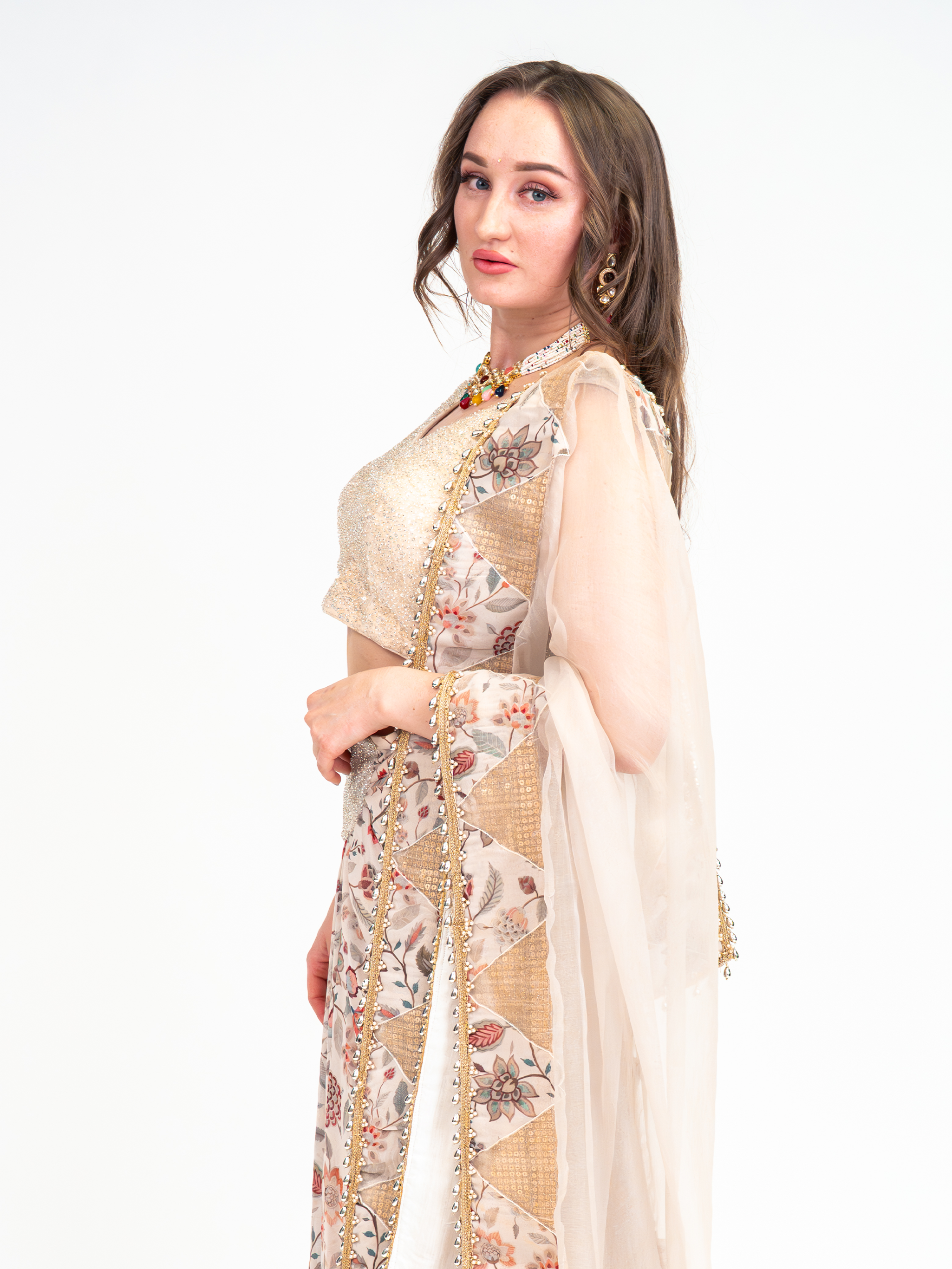 White Jasmine Sari