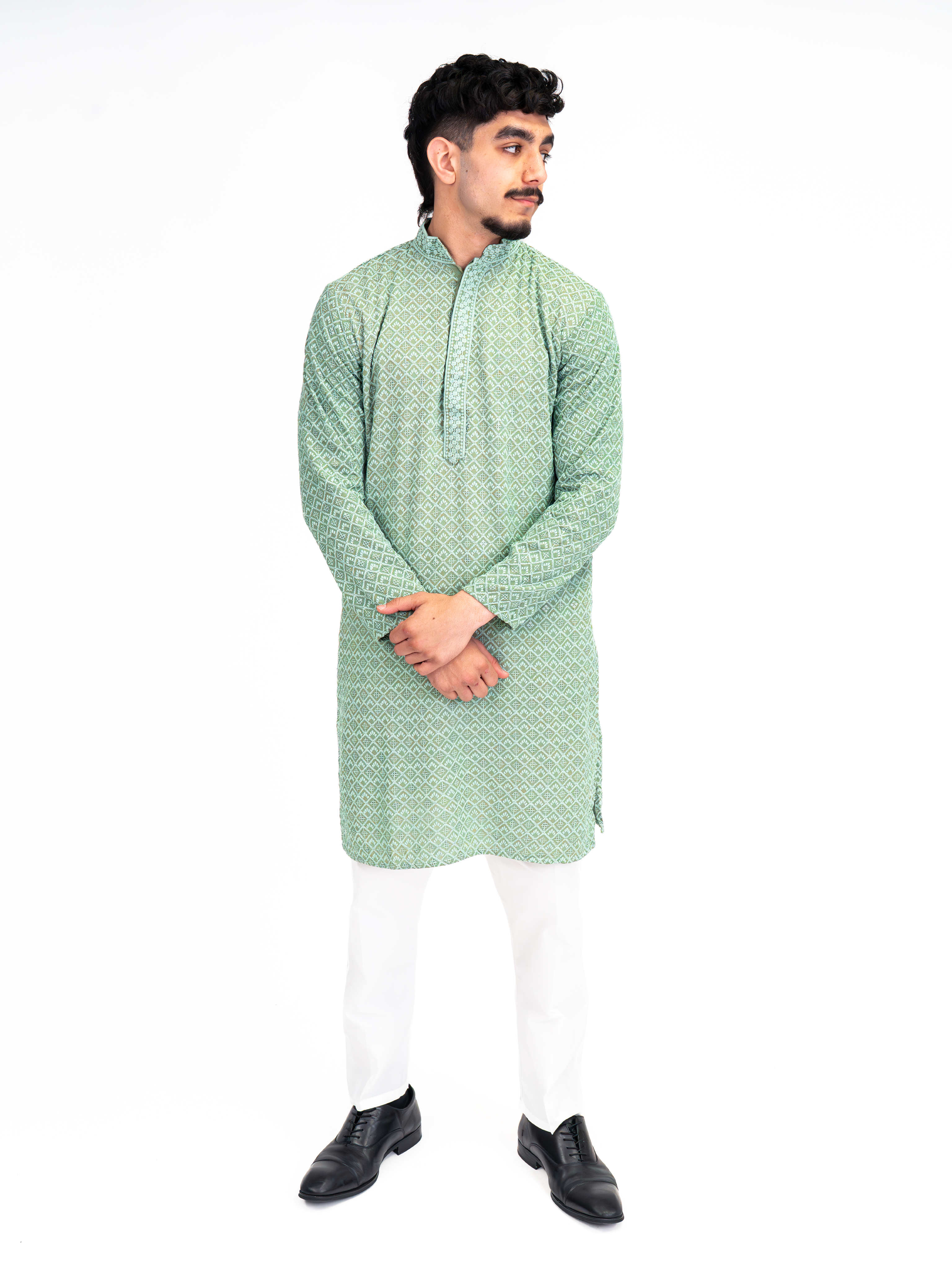 GREEN SAMAR KURTA
